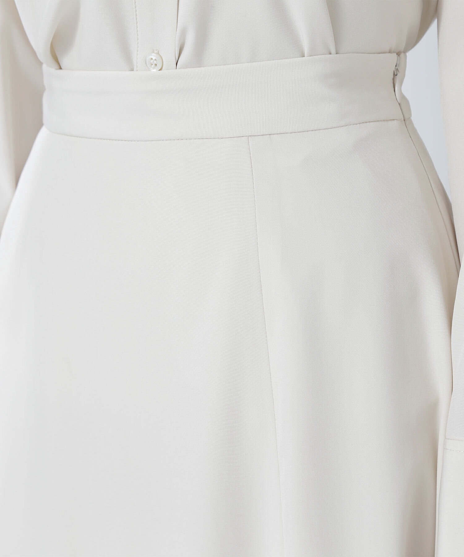  「クロップドシャツ＆フレアスカート」|ワンピース|