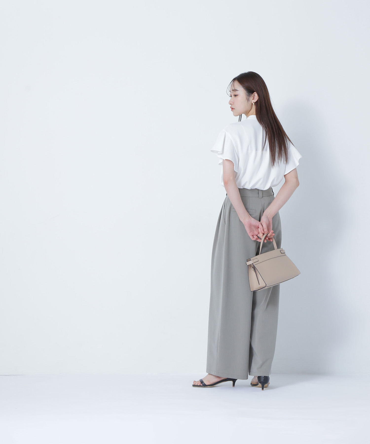  「フリルスリーブメタルポイントブラウス」|シャツ・ブラウス|