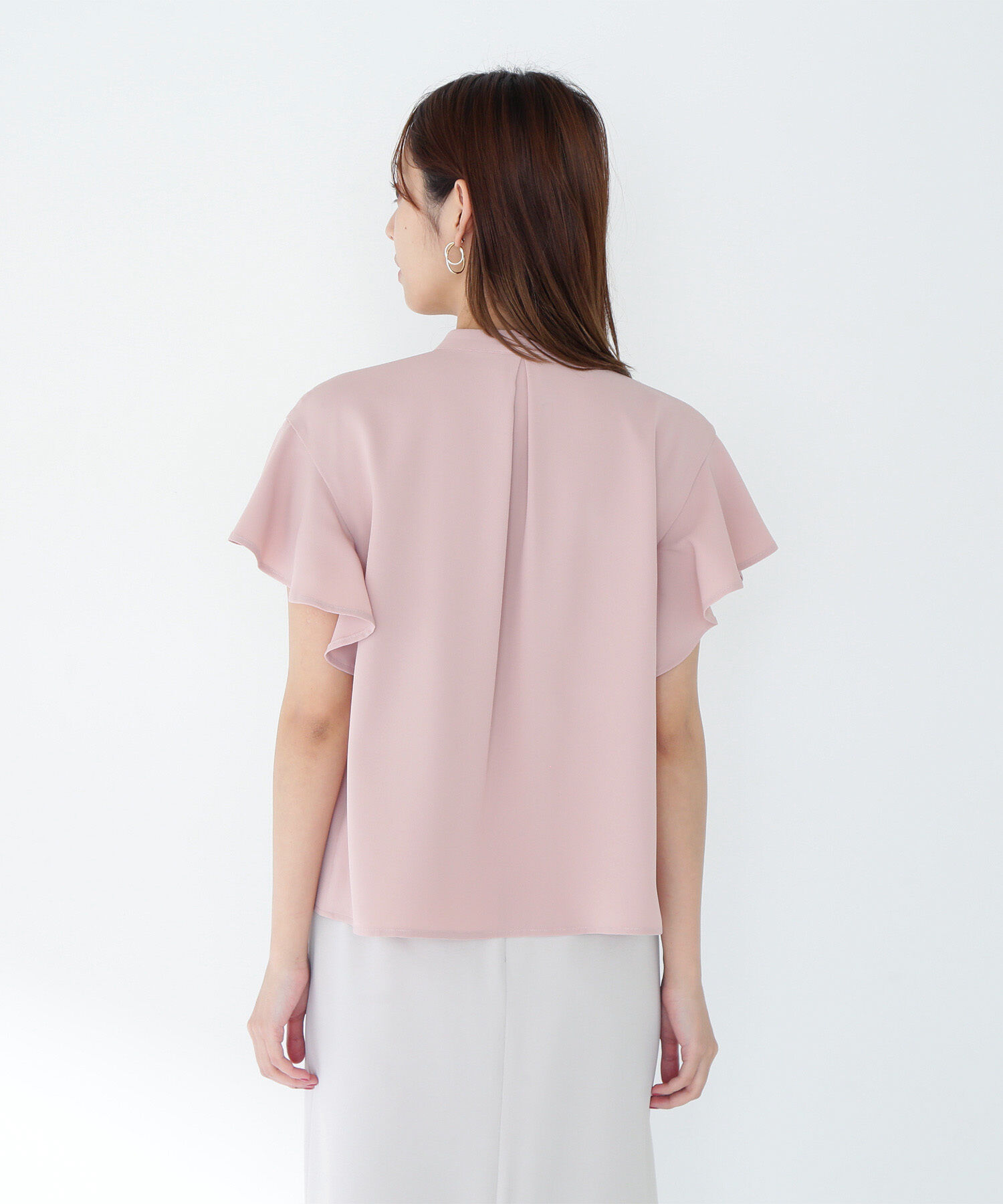  「フリルスリーブメタルポイントブラウス」|シャツ・ブラウス|