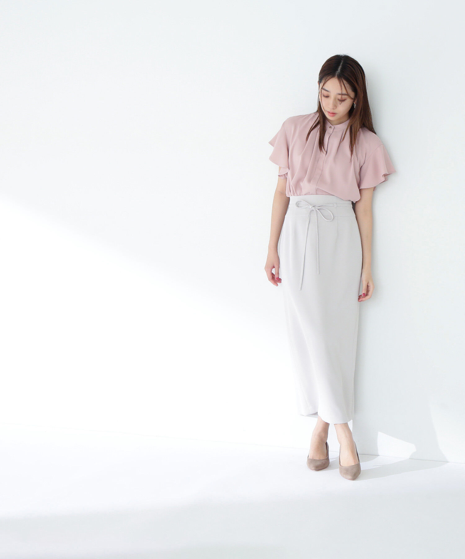  「フリルスリーブメタルポイントブラウス」|シャツ・ブラウス|