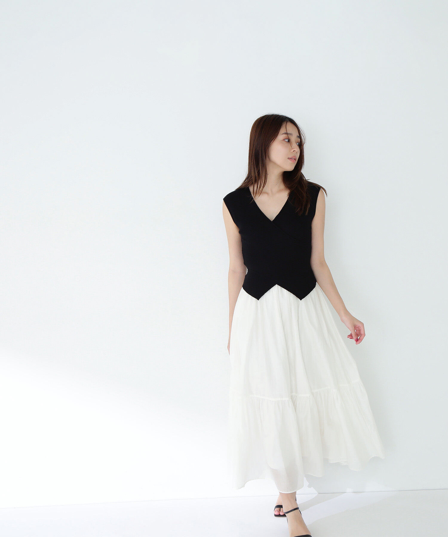  「カシュクールドッキングワンピース」|ワンピース|