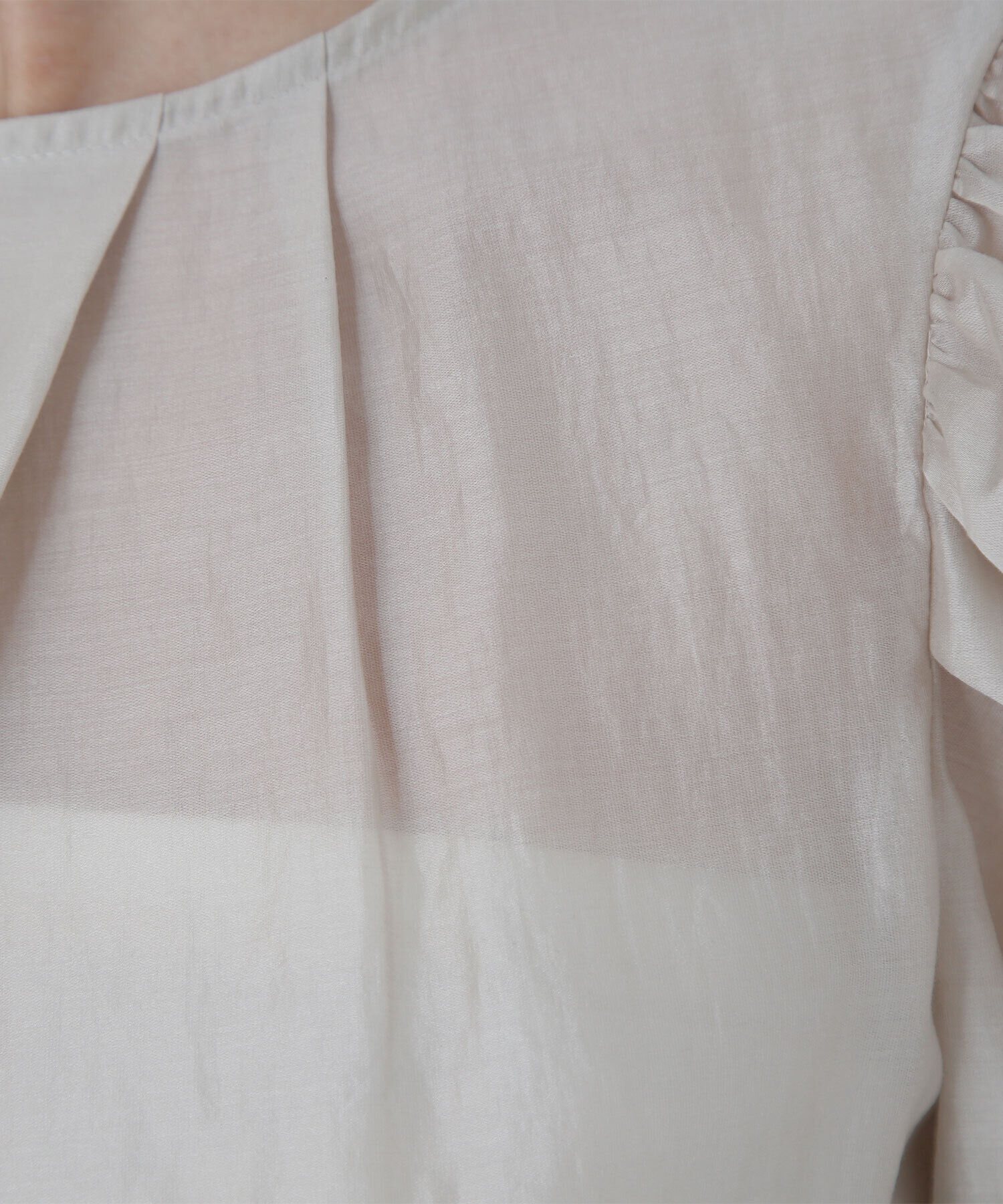  「ギャザースリーブシアーブラウス」|シャツ・ブラウス|