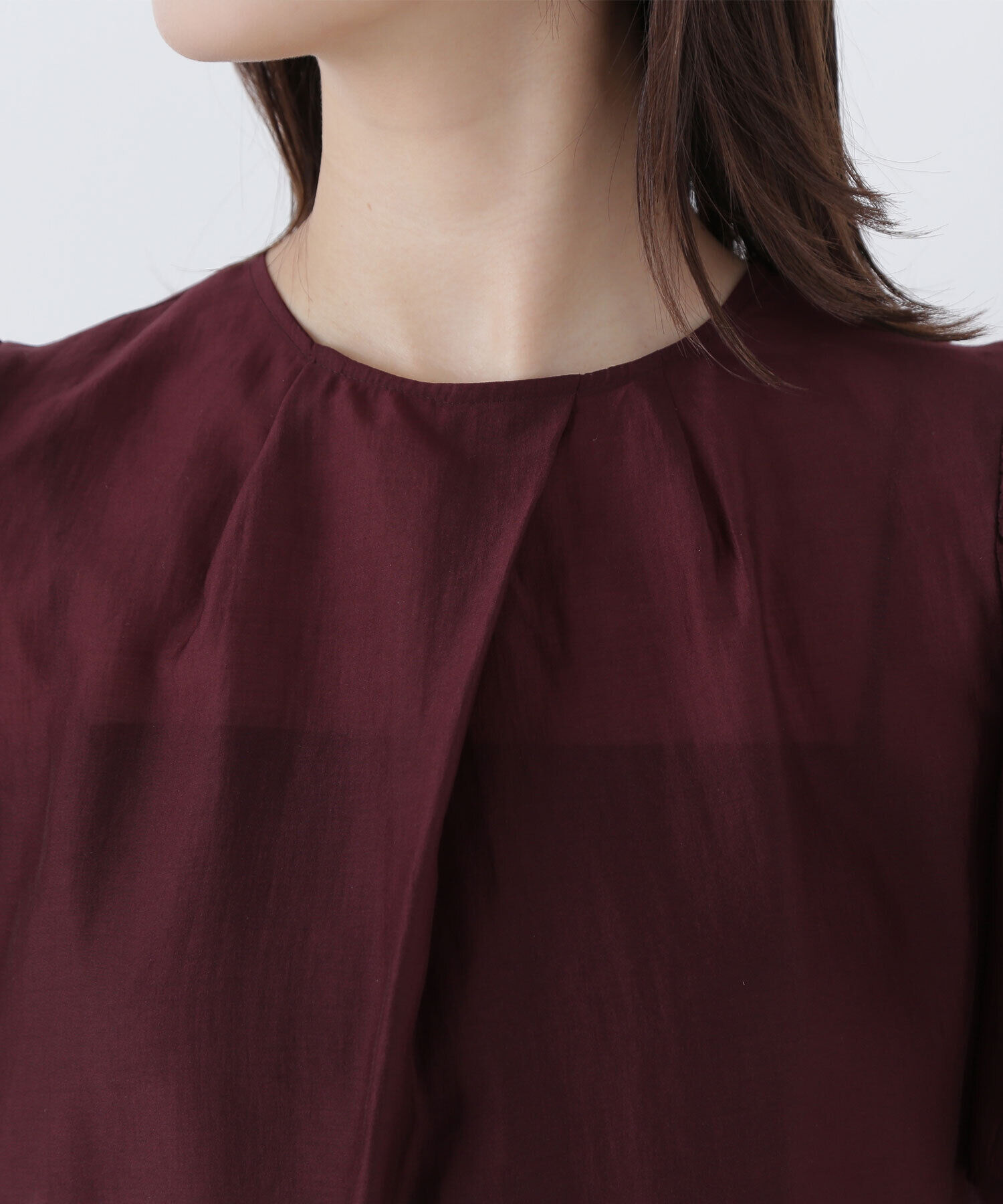  「ギャザースリーブシアーブラウス」|シャツ・ブラウス|