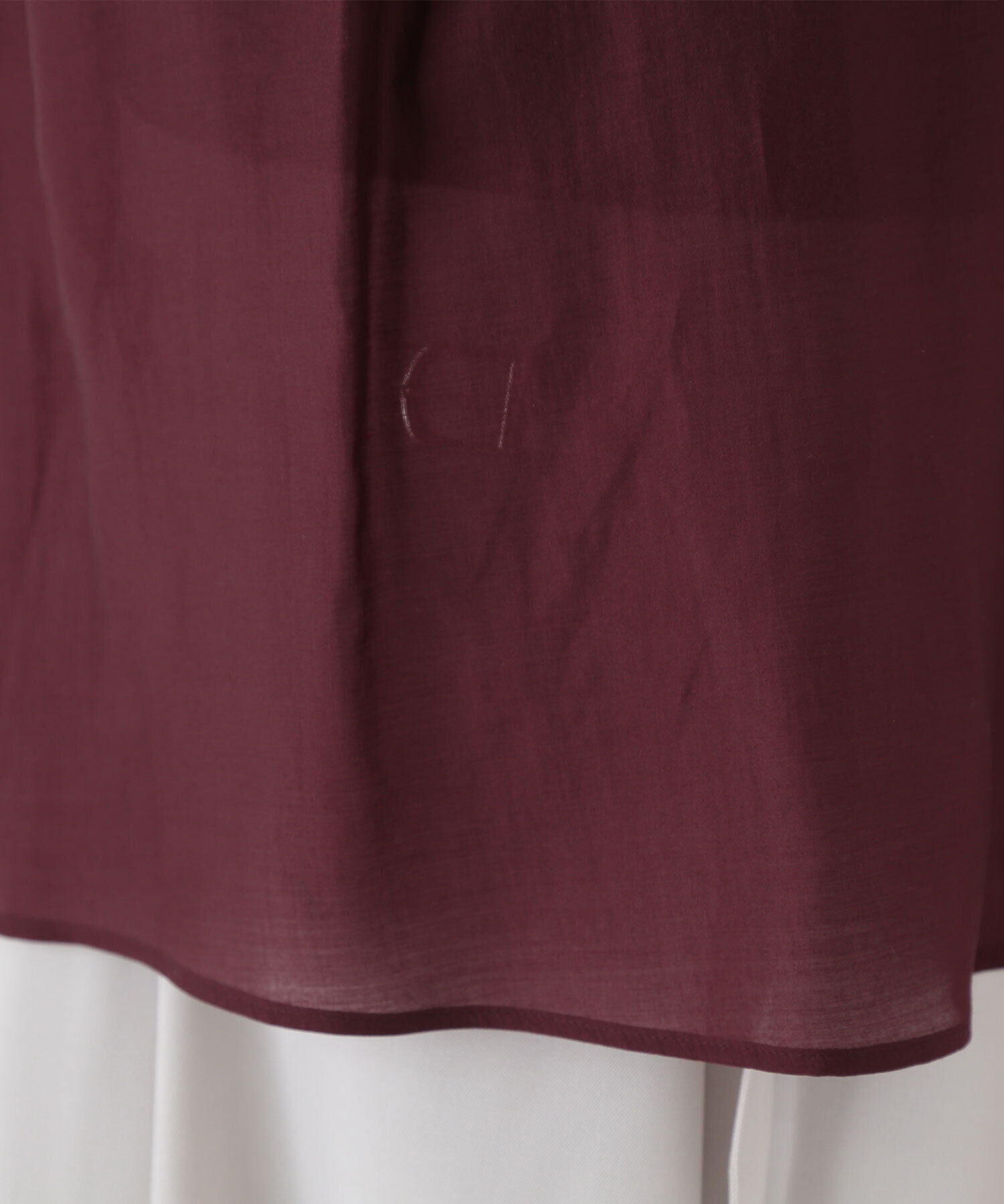  「ギャザースリーブシアーブラウス」|シャツ・ブラウス|