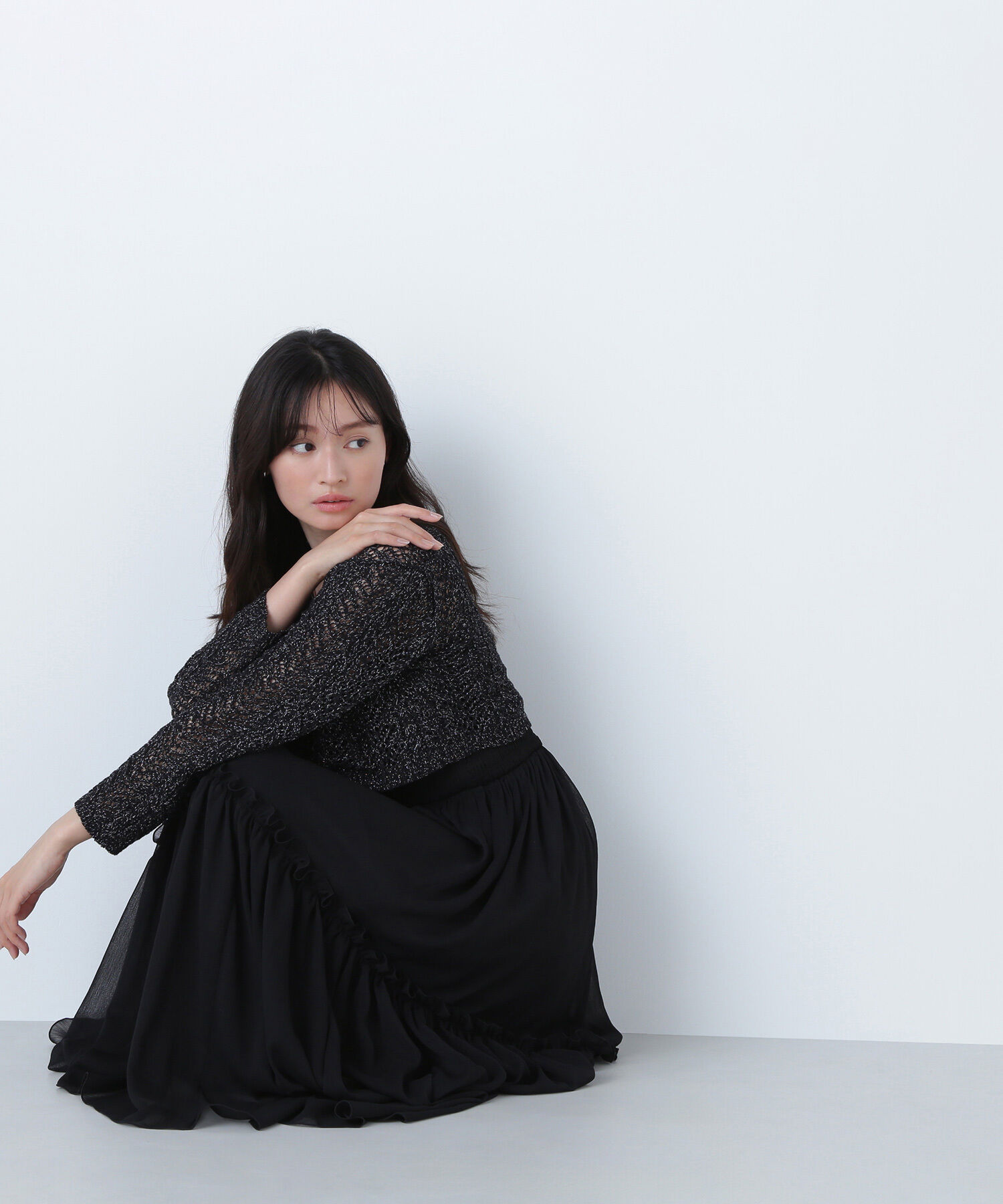  「フリルシャーリングキャミワンピース」|ワンピース|