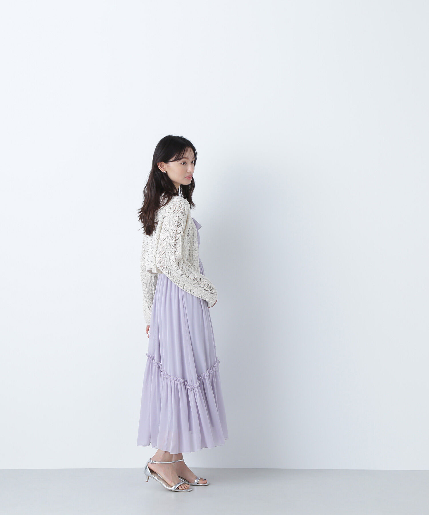  「フリルシャーリングキャミワンピース」|ワンピース|