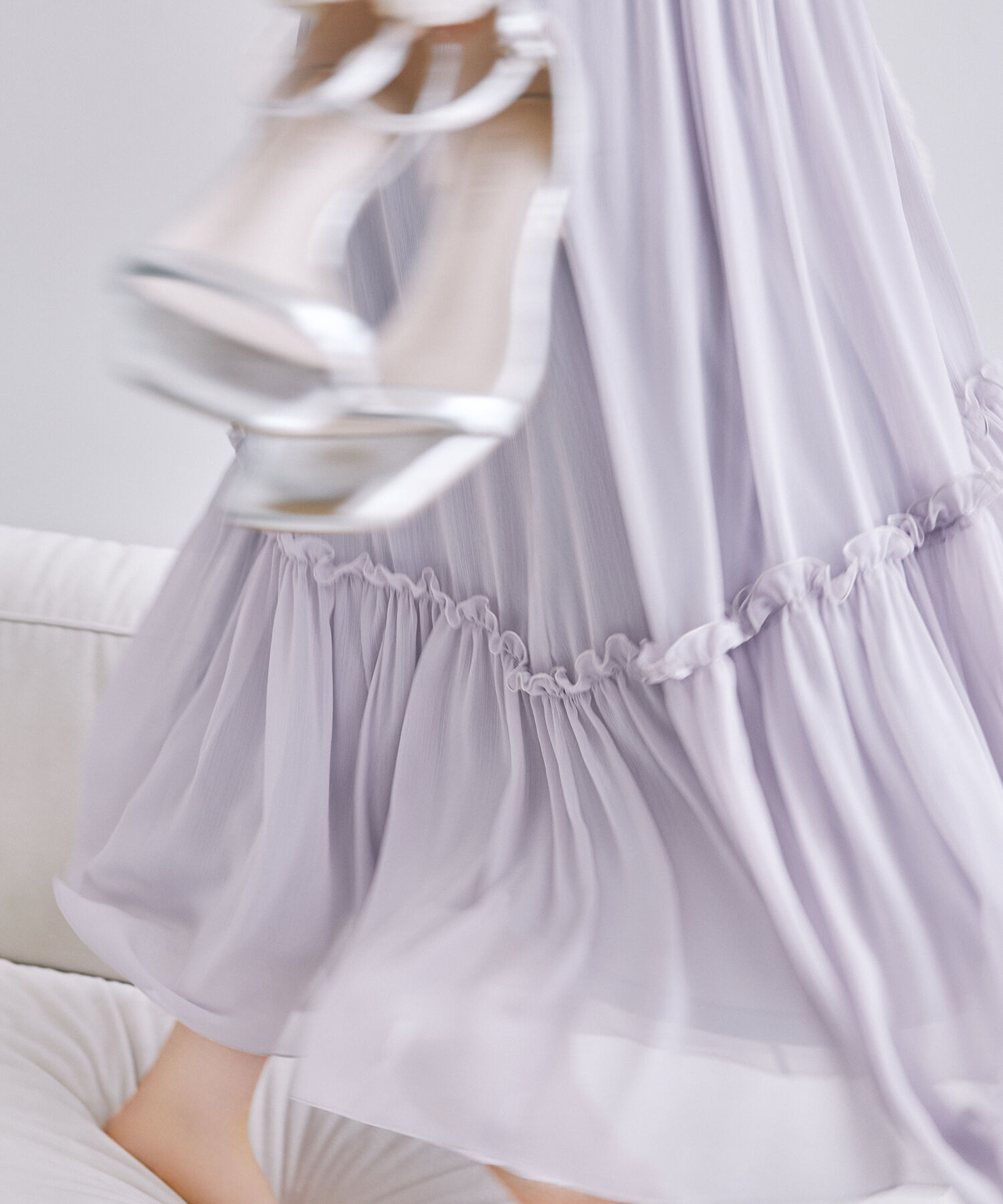  「フリルシャーリングキャミワンピース」|ワンピース|