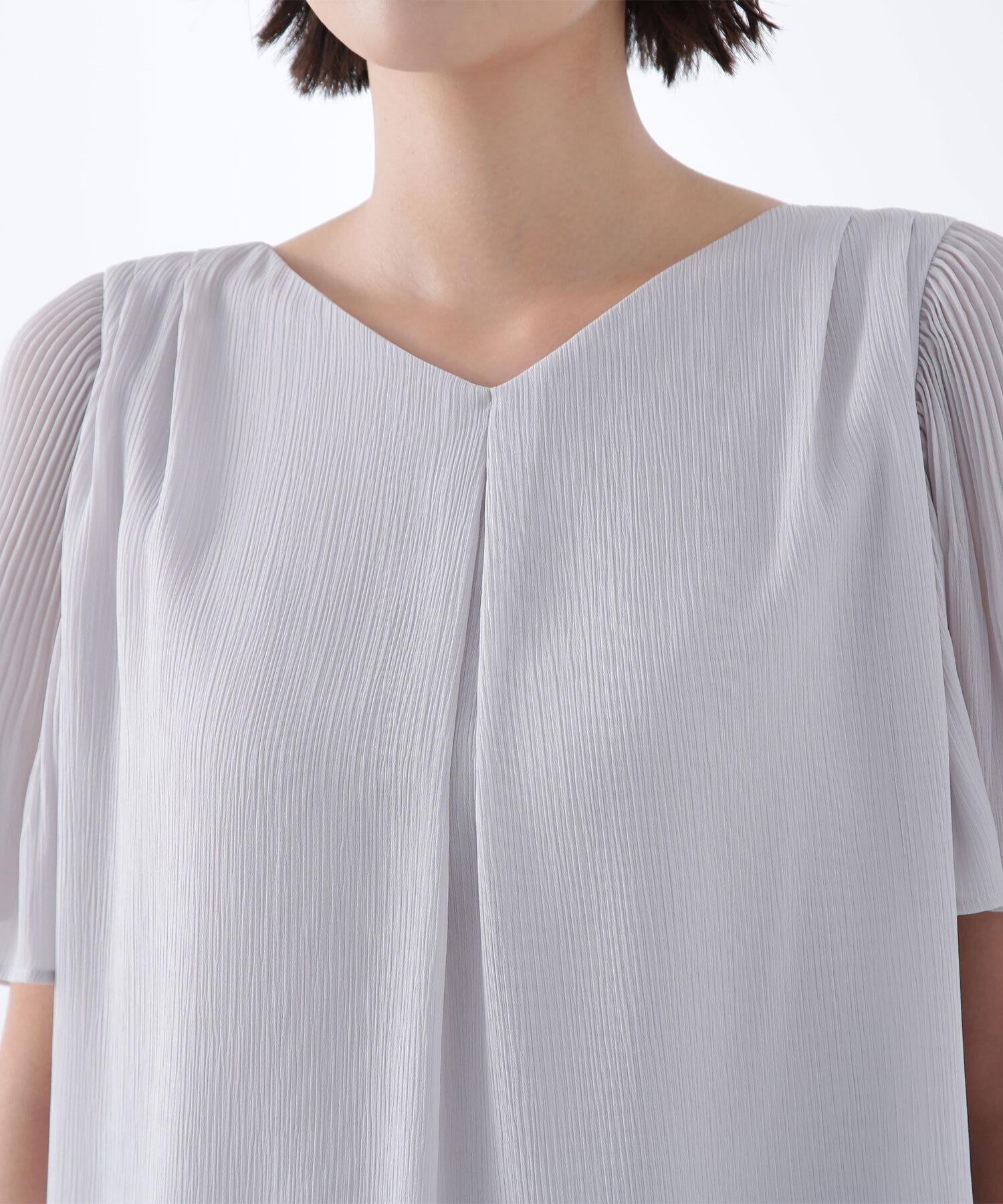  「楊柳フレアスリーブブラウス」|シャツ・ブラウス|