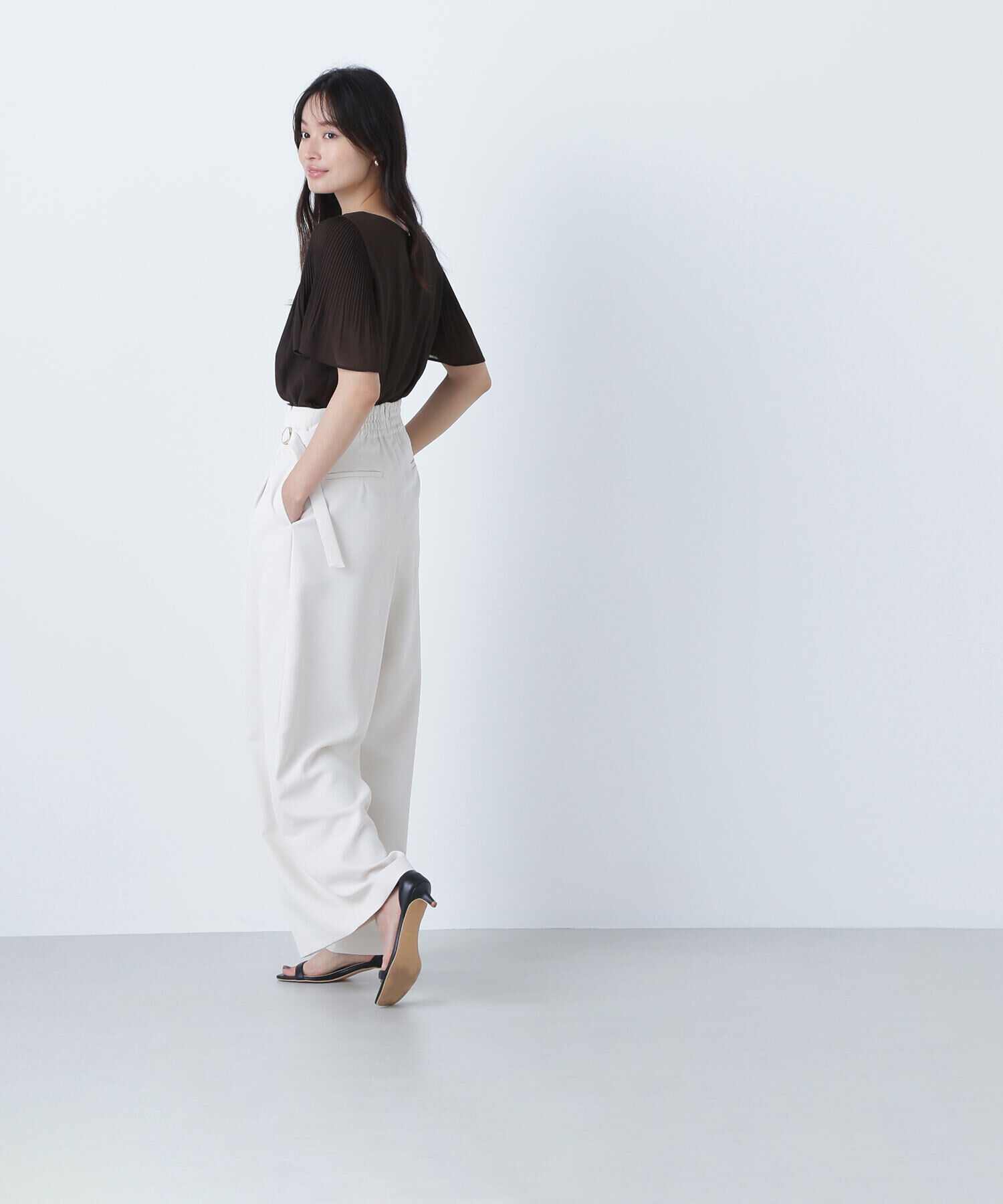  「楊柳フレアスリーブブラウス」|シャツ・ブラウス|