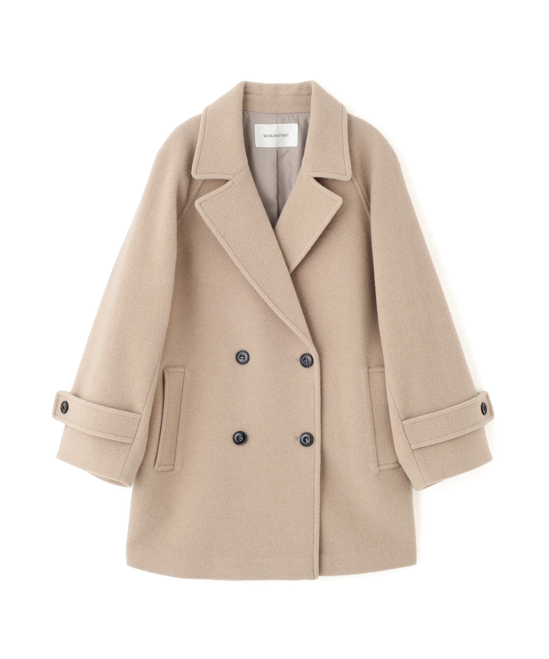  「ダブルブレストフォルムミドルコート」|ブルゾン・スタジャン|