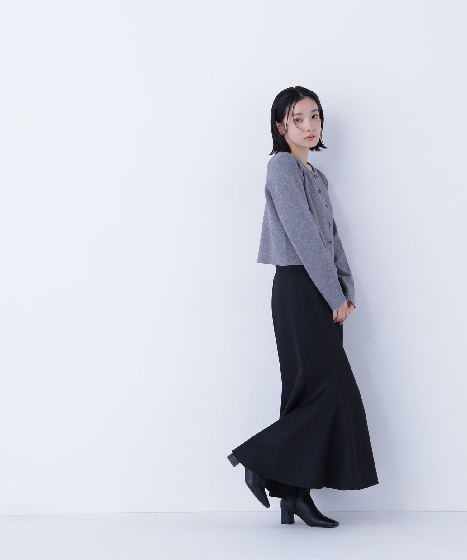  「ヘム切替マーメイドスカート」|スカート|