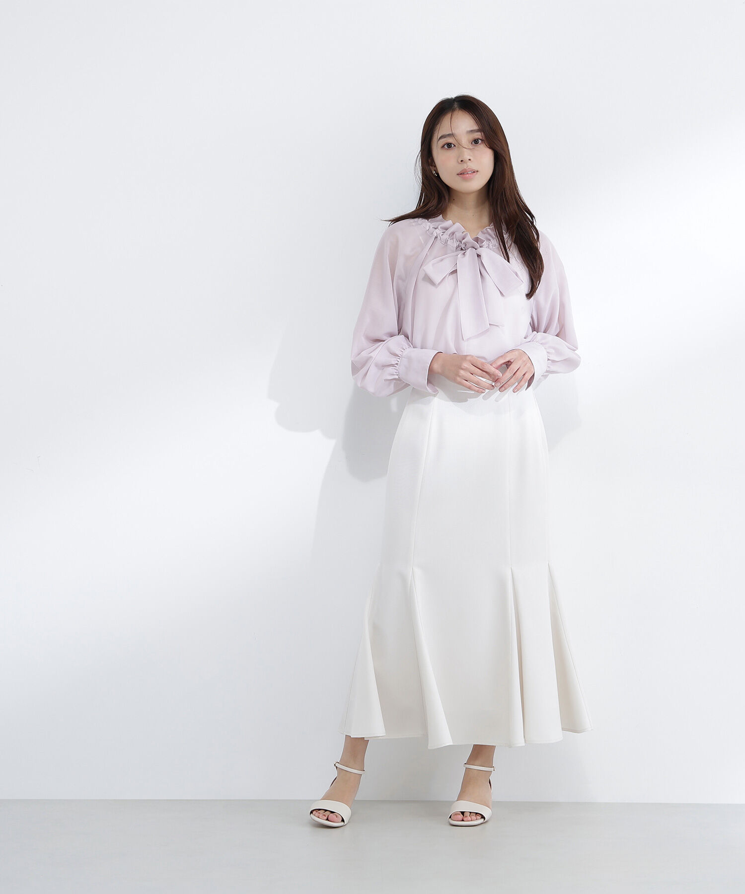  「ヘム切替マーメイドスカート」|スカート|