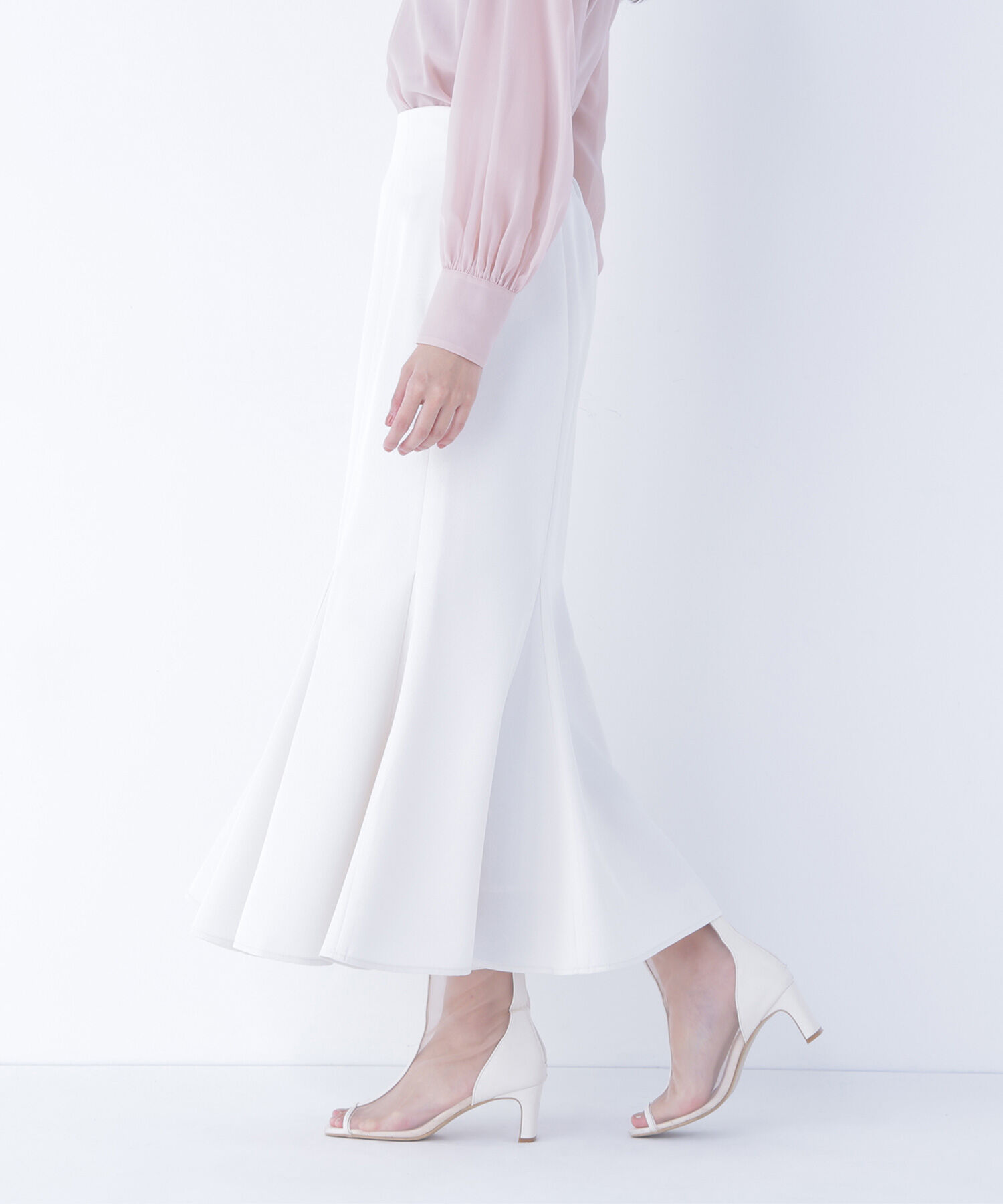  「ヘム切替マーメイドスカート」|スカート|