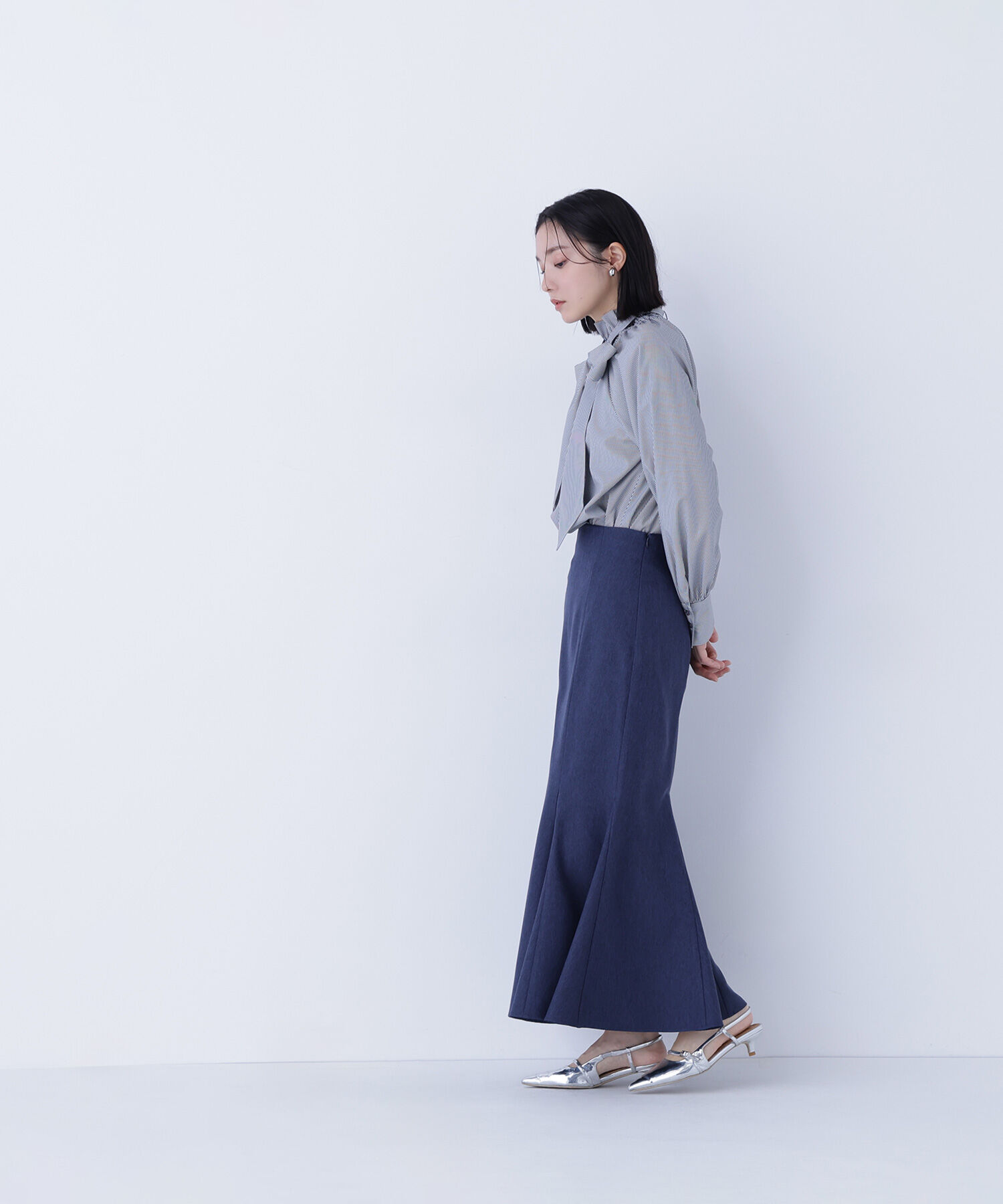  「ヘム切替マーメイドスカート」|スカート|