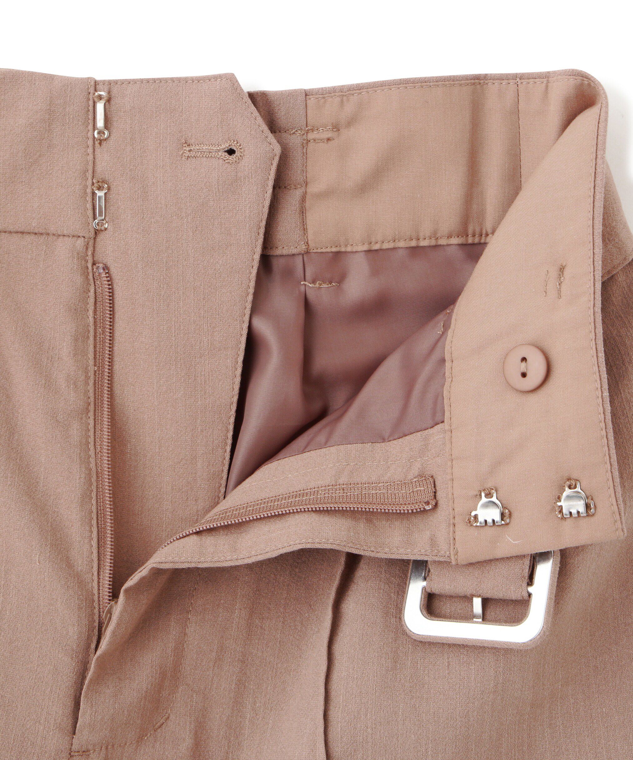  「麻調合繊ベルト付きショートパンツ」|その他|