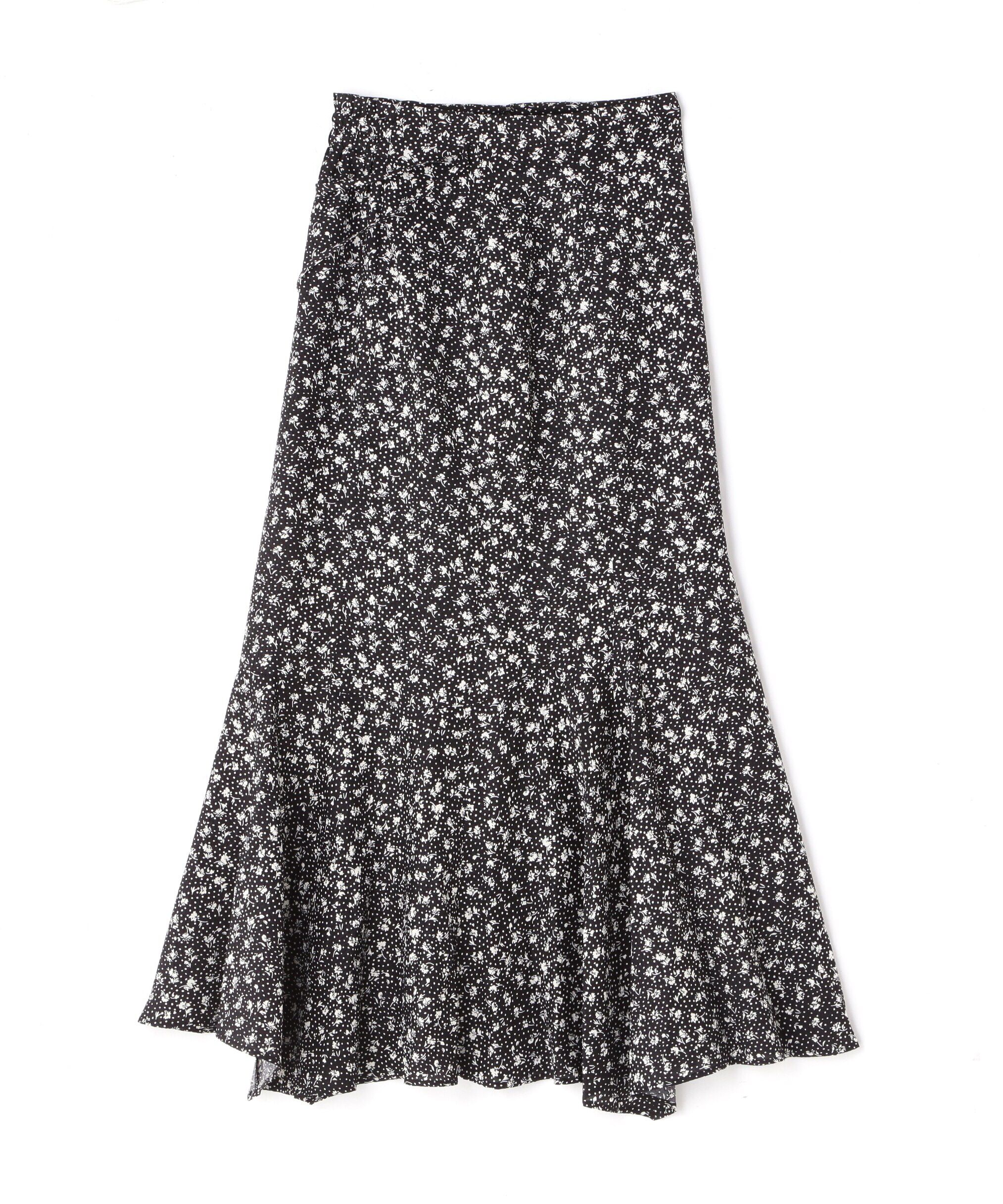  「[低身長サイズ/Sシリーズ]ハイウエストフラワーマーメイドスカート」|スカート|