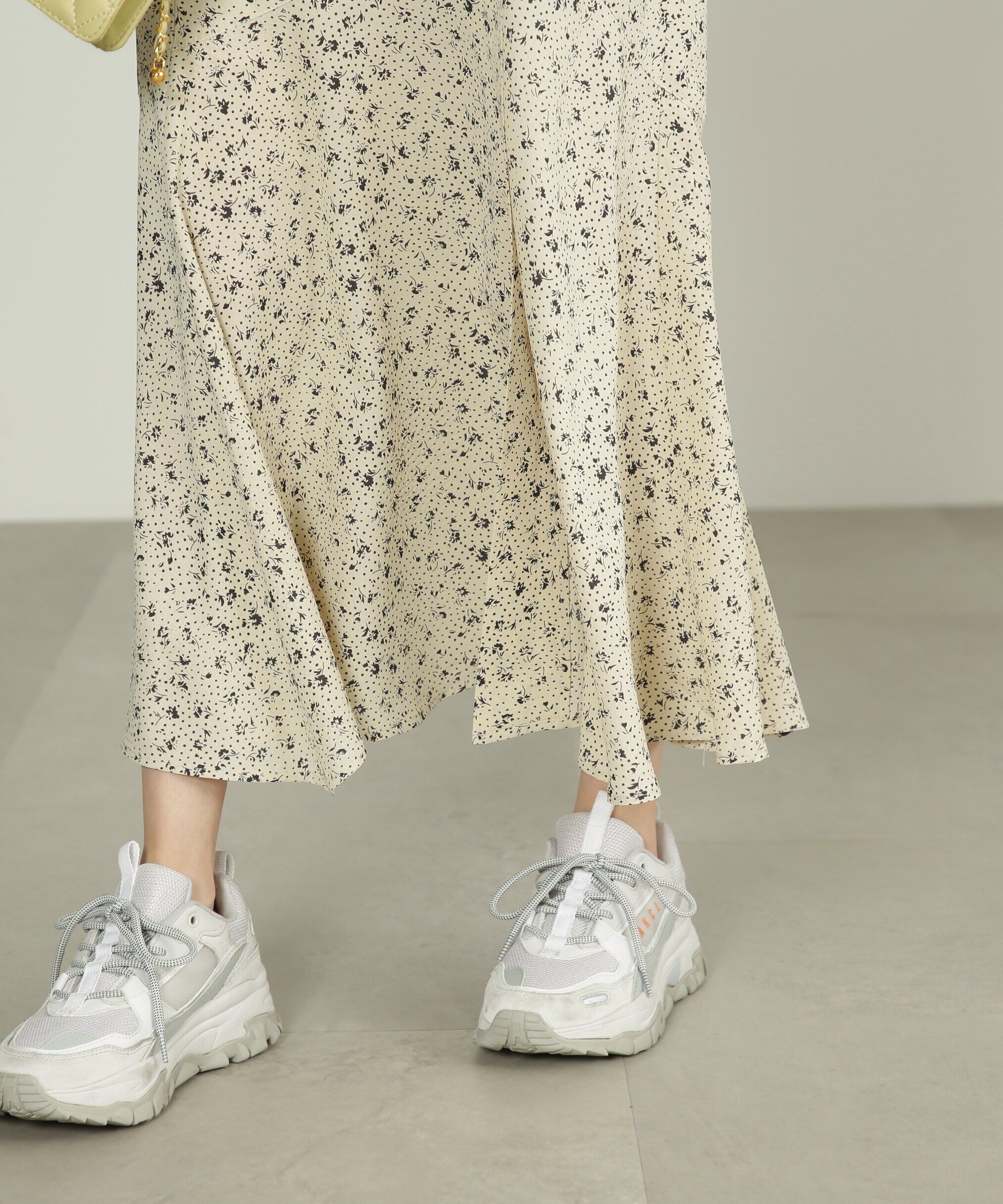  「[低身長サイズ/Sシリーズ]ハイウエストフラワーマーメイドスカート」|スカート|