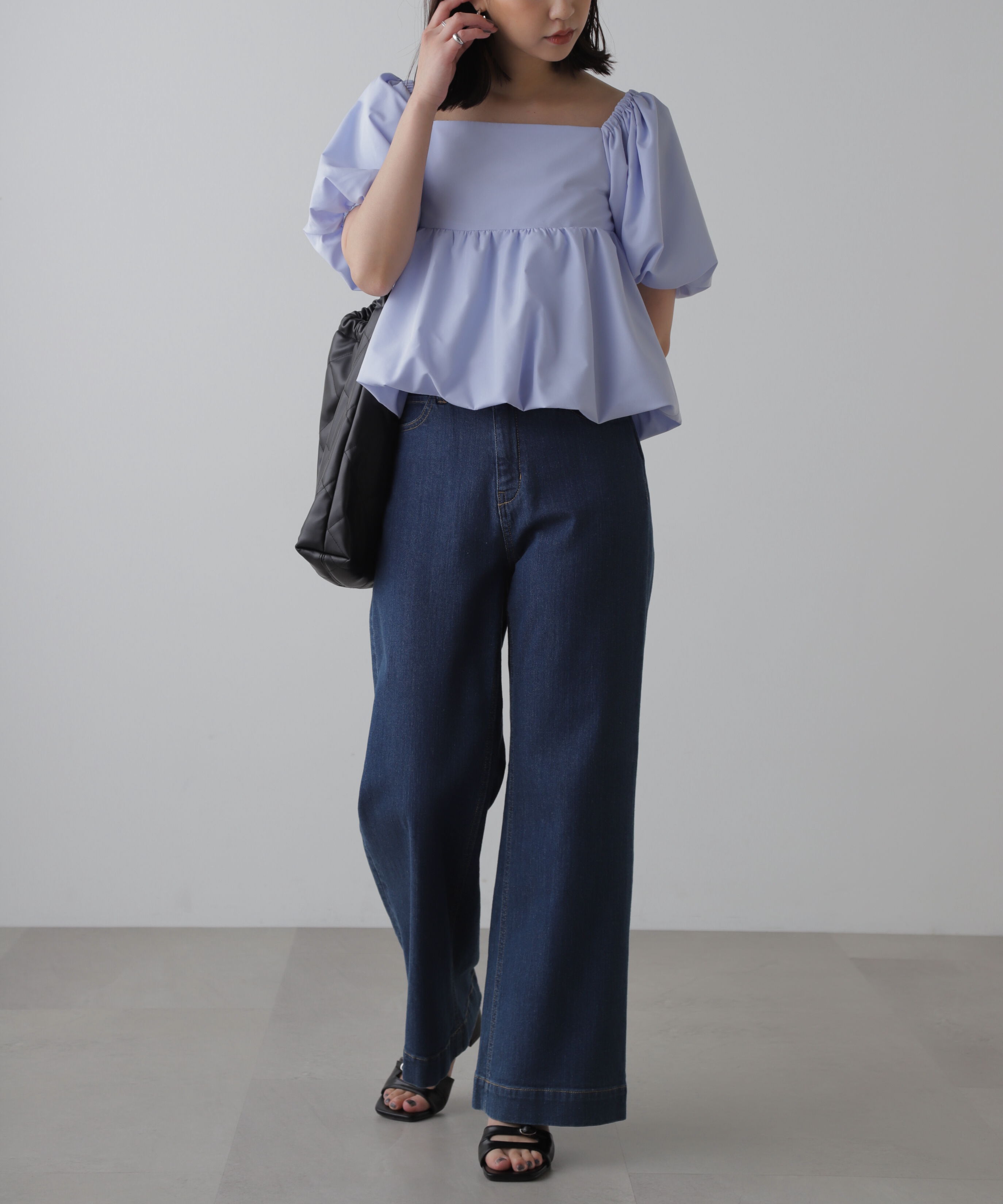  「[低身長サイズ/Sシリーズ]ベーシックワイドデニムパンツ」|その他|