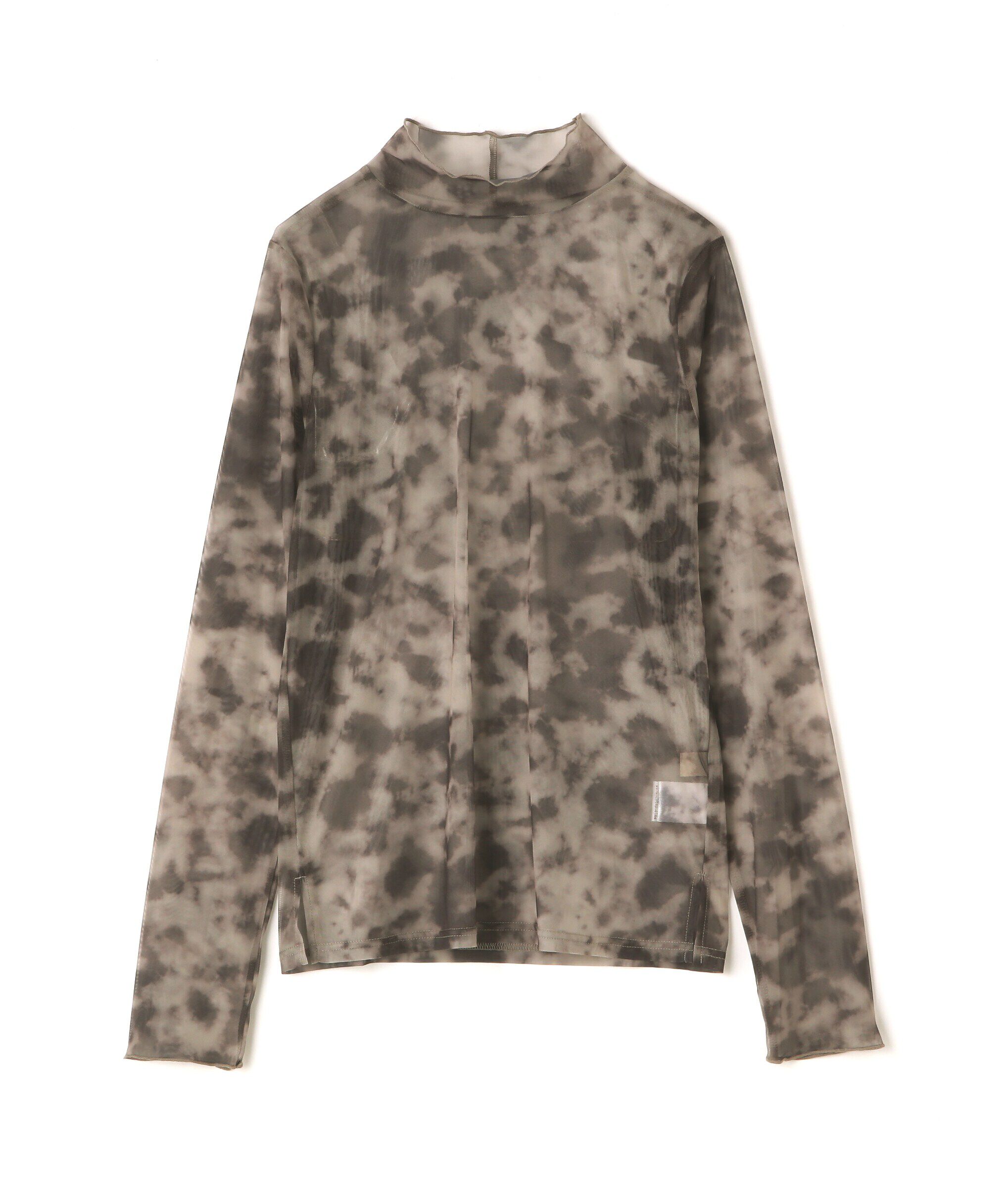  「ニュアンス柄シアーハイネックカットソー」|Tシャツ・カットソー|