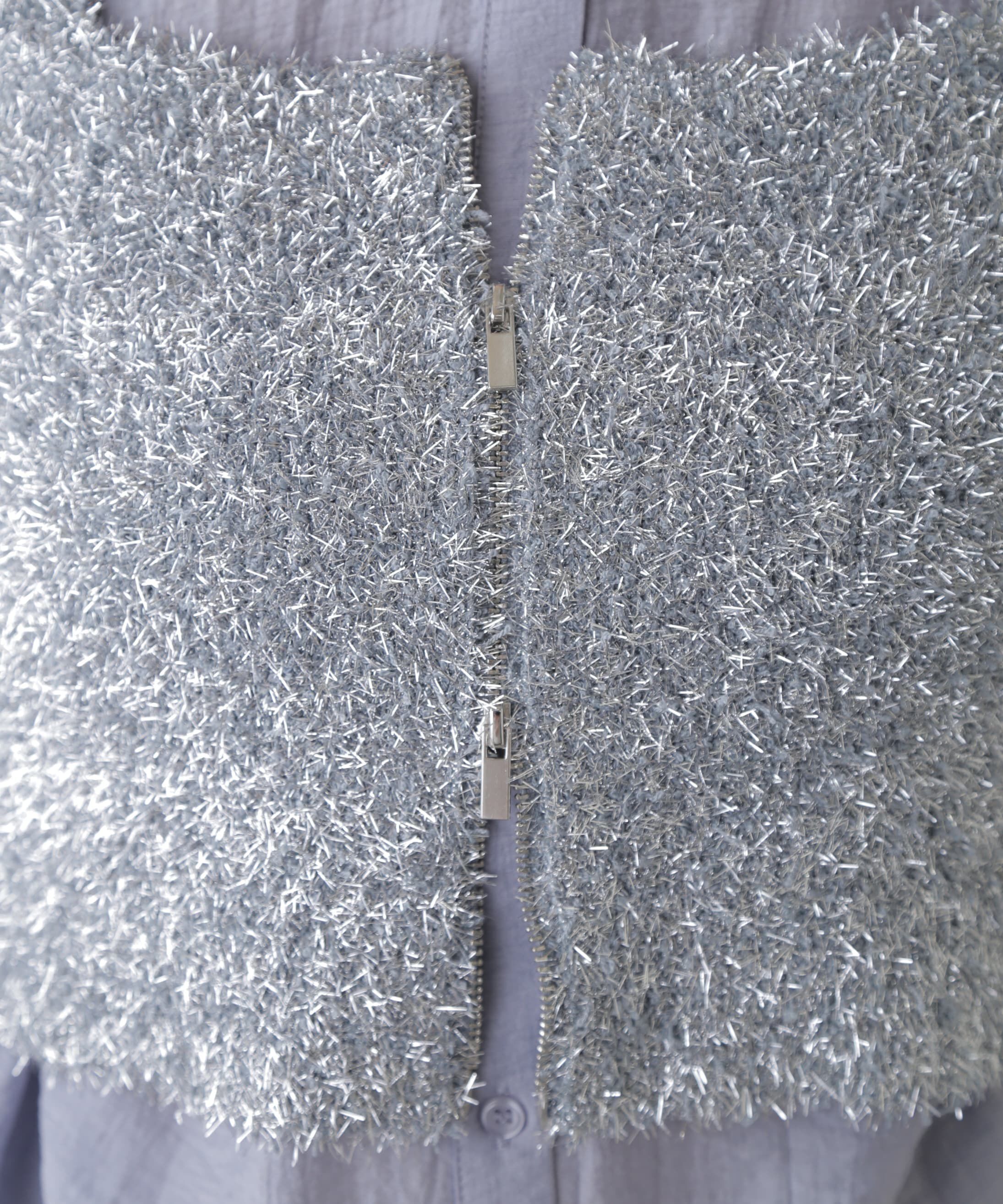  「シャギーラメニットビスチェ」|ニット・セーター|