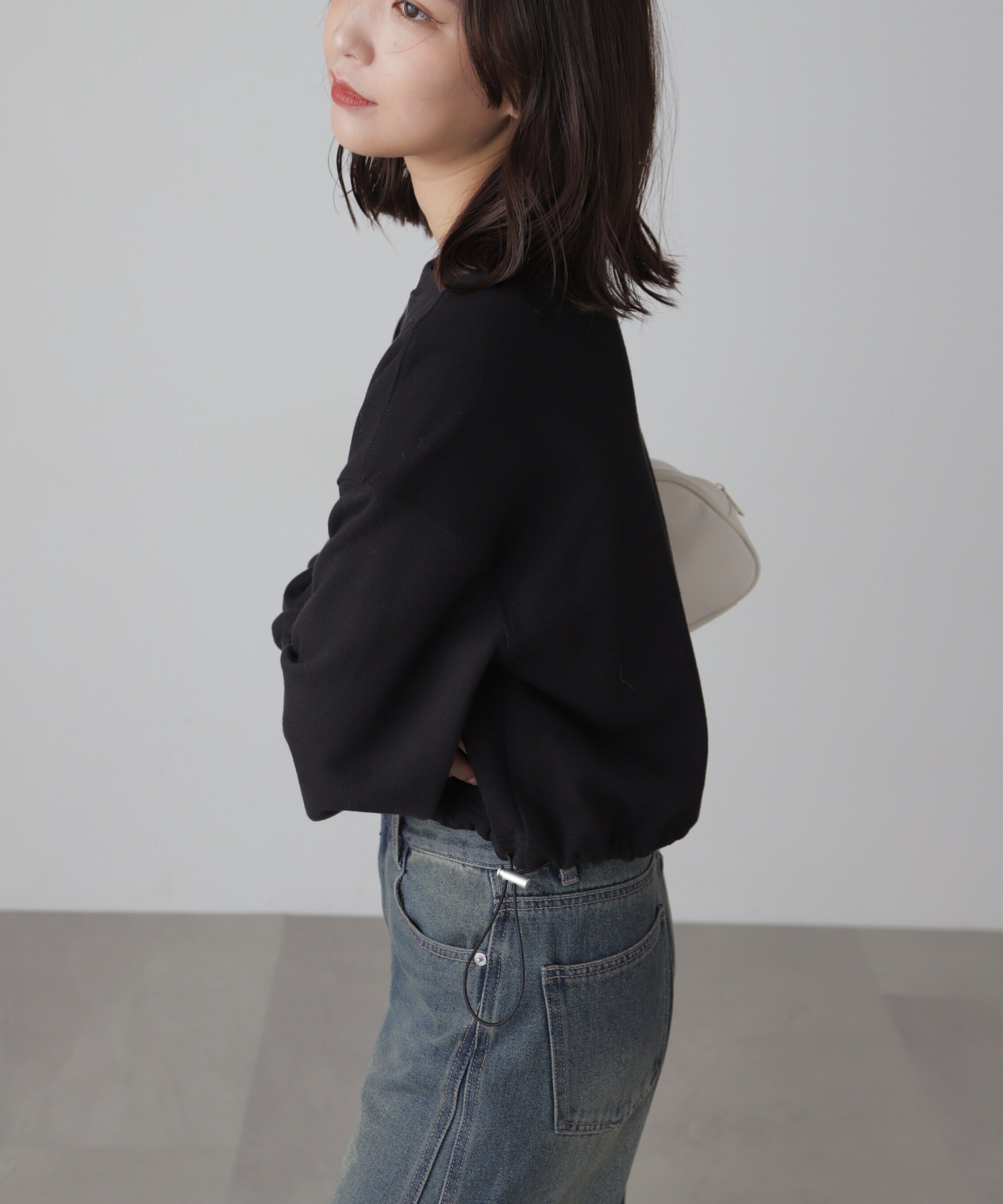  「裾ドロストスウェット」|Tシャツ・カットソー|