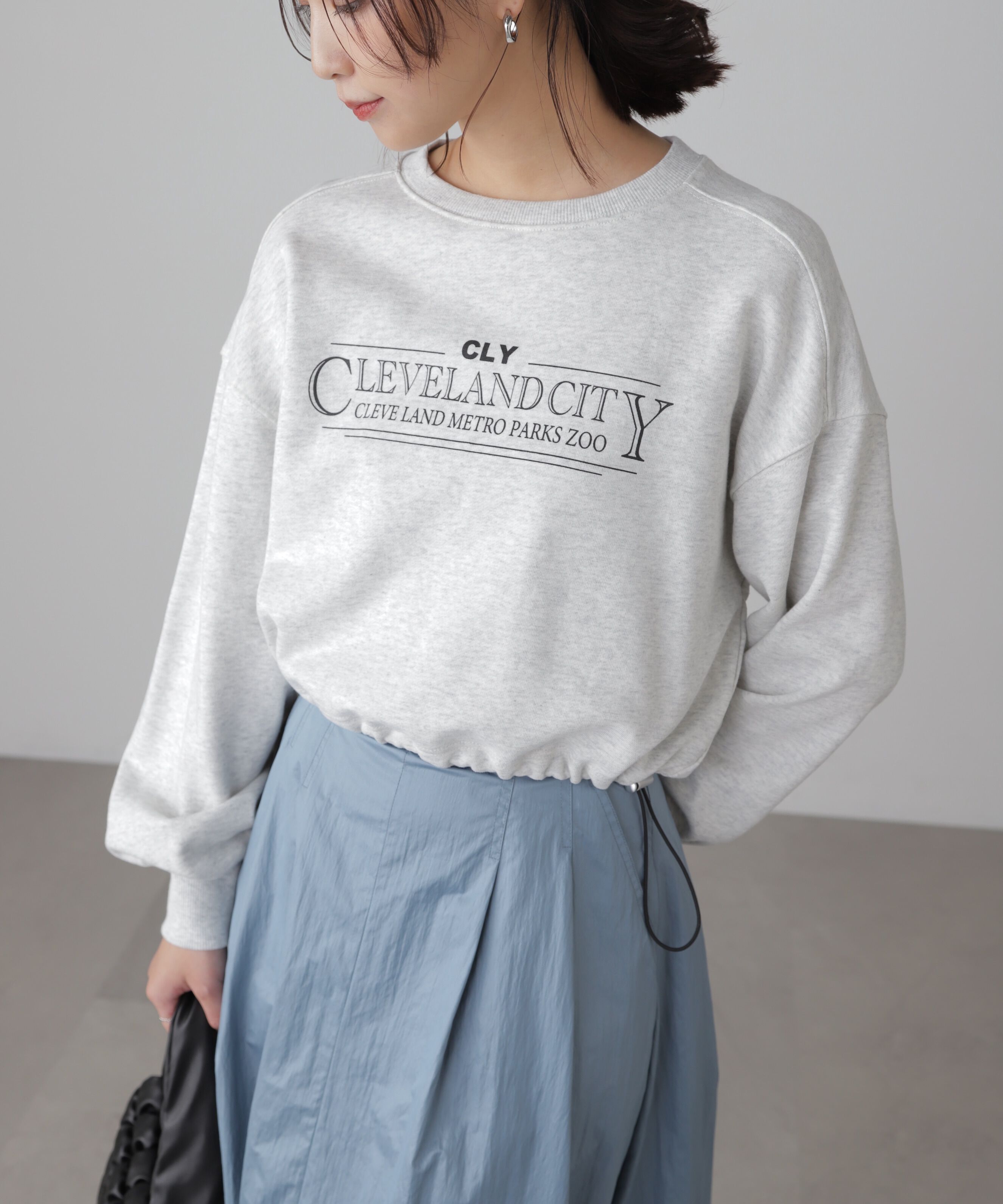  「裾ドロストスウェット」|Tシャツ・カットソー|オートミール