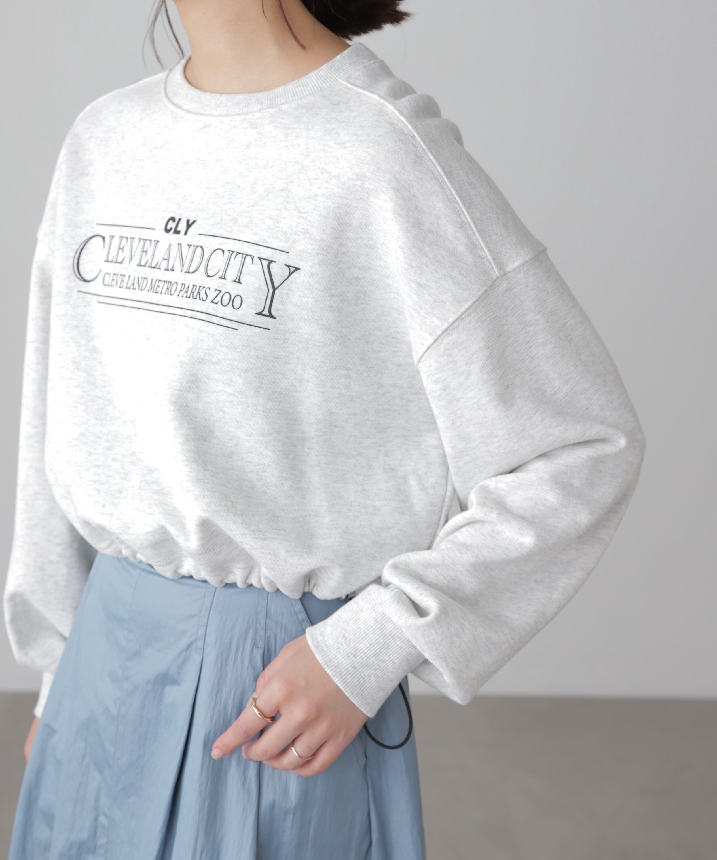  「裾ドロストスウェット」|Tシャツ・カットソー|