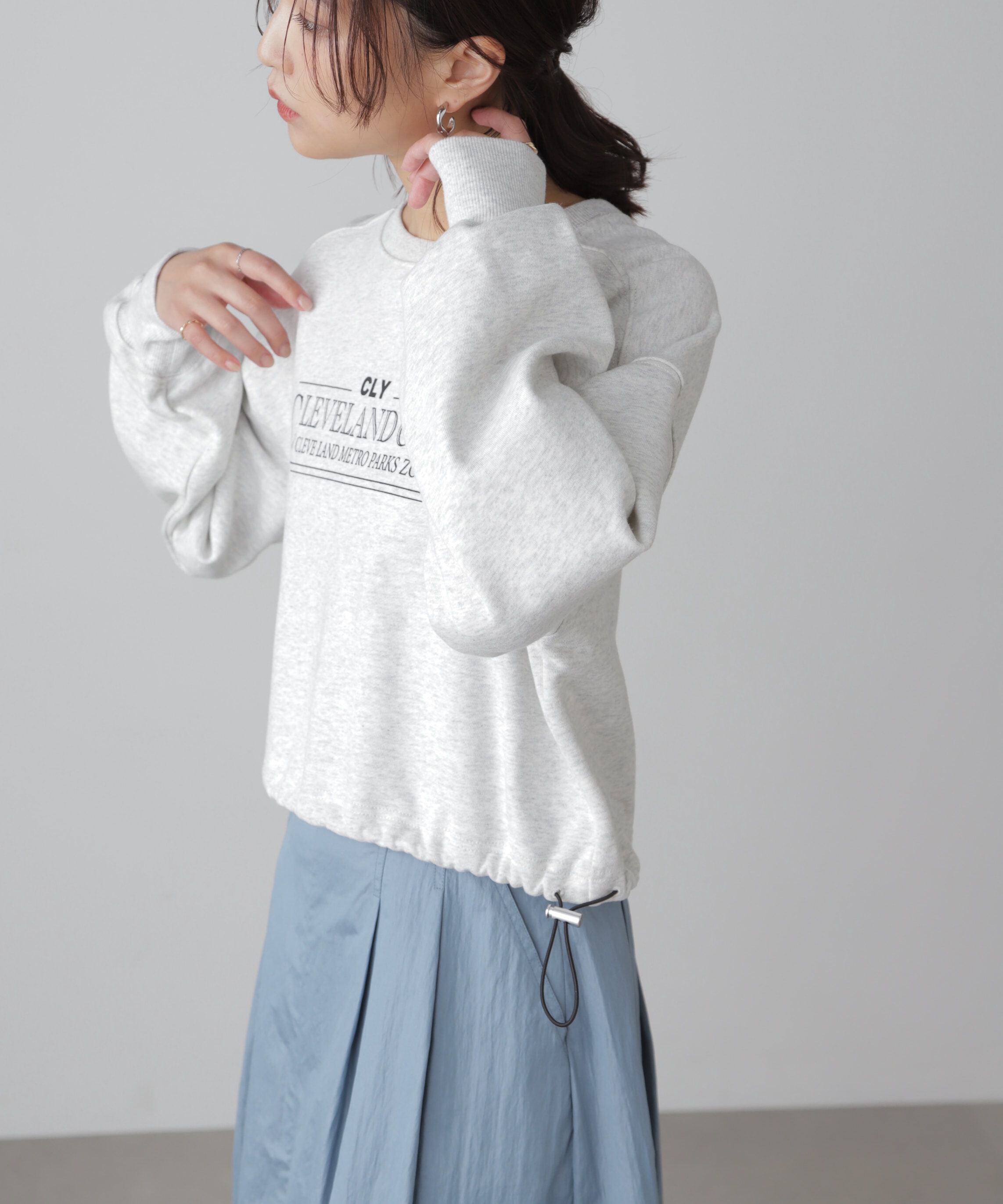  「裾ドロストスウェット」|Tシャツ・カットソー|