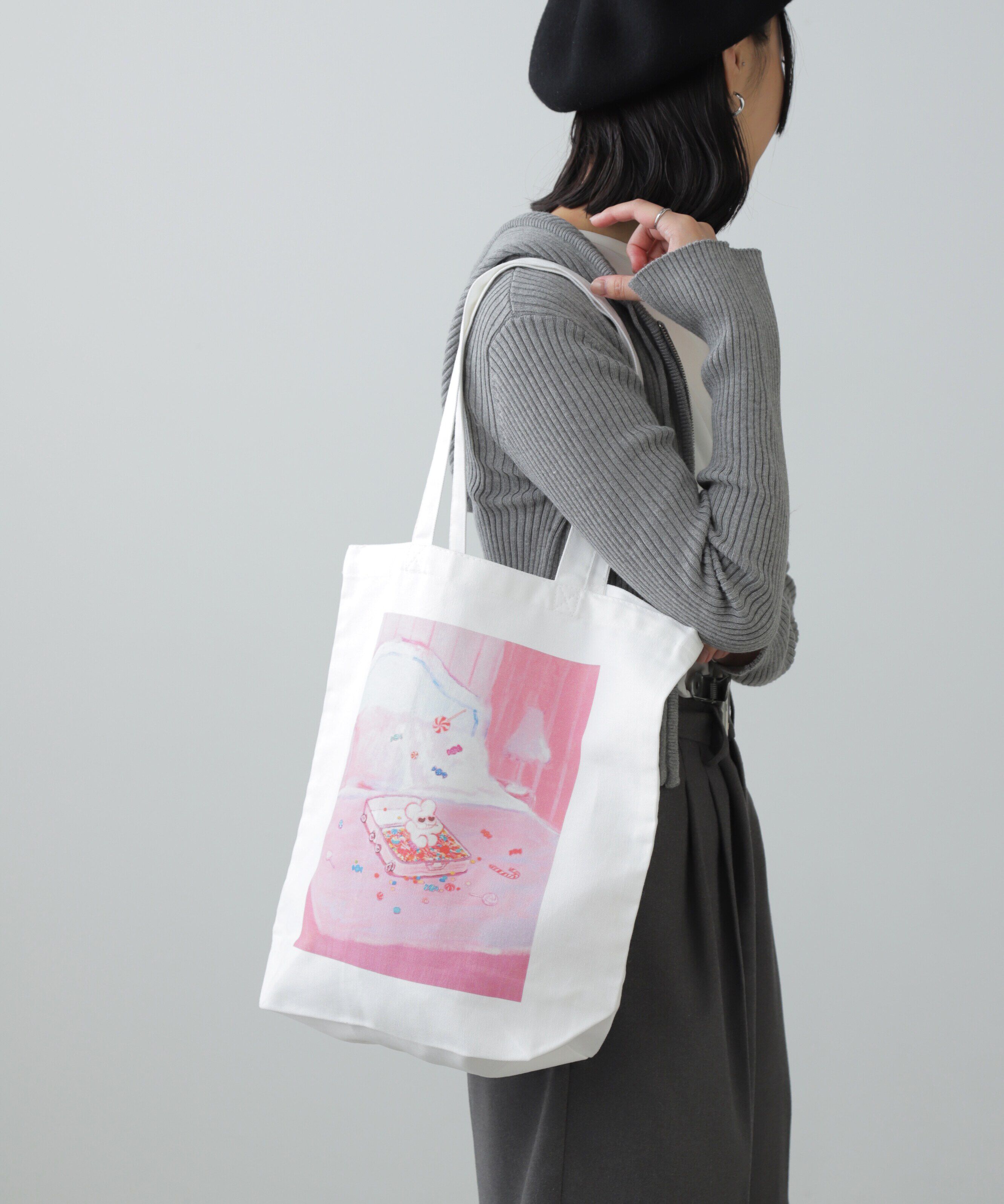  「beco+81 ベッドトートバッグ」|その他|ホワイト