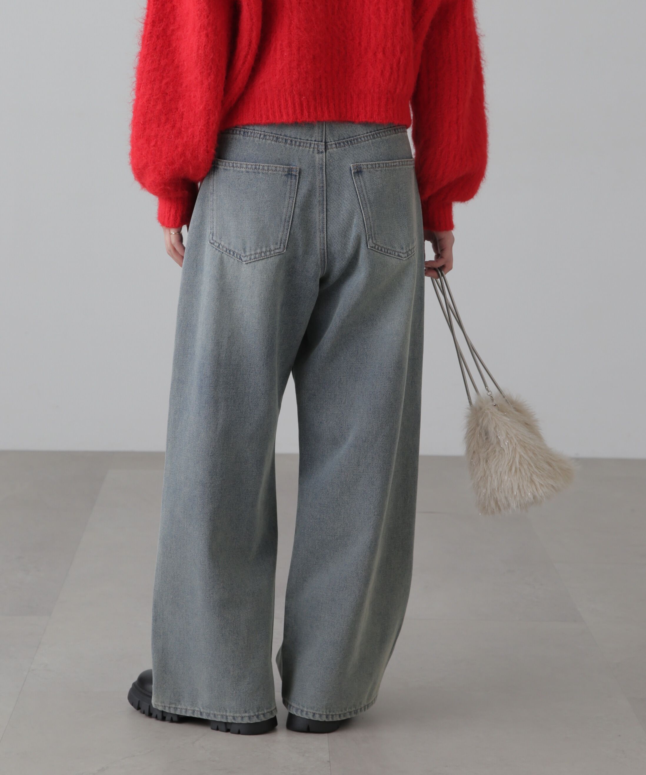  「ダブルニーワイドデニムパンツ」|その他|