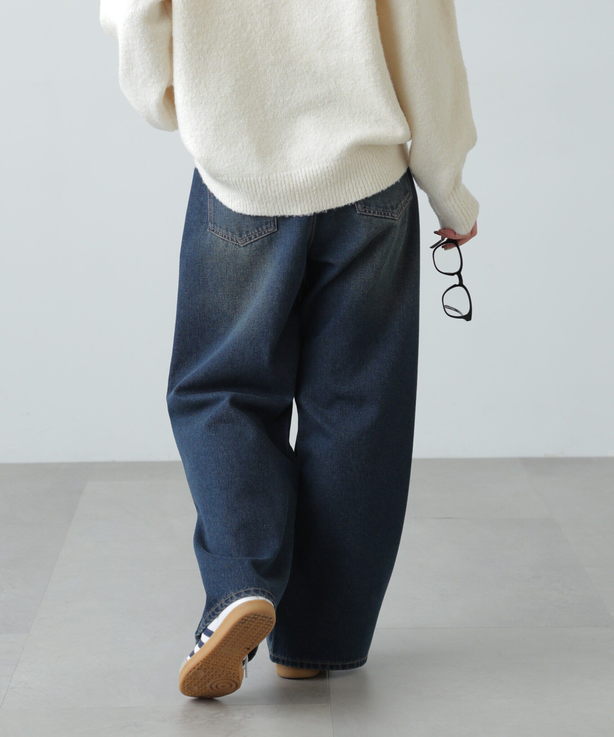  「ダブルニーワイドデニムパンツ」|その他|