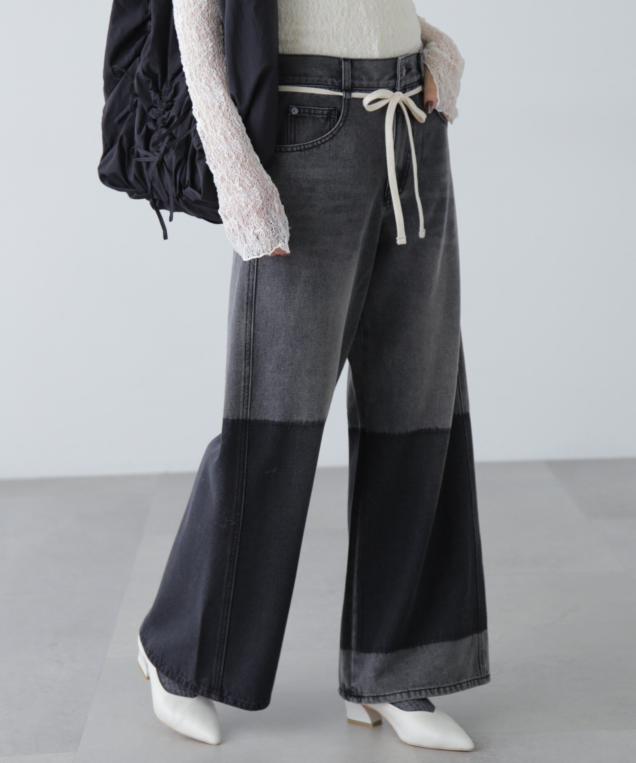  「リメイク風ワイドデニム」|その他|
