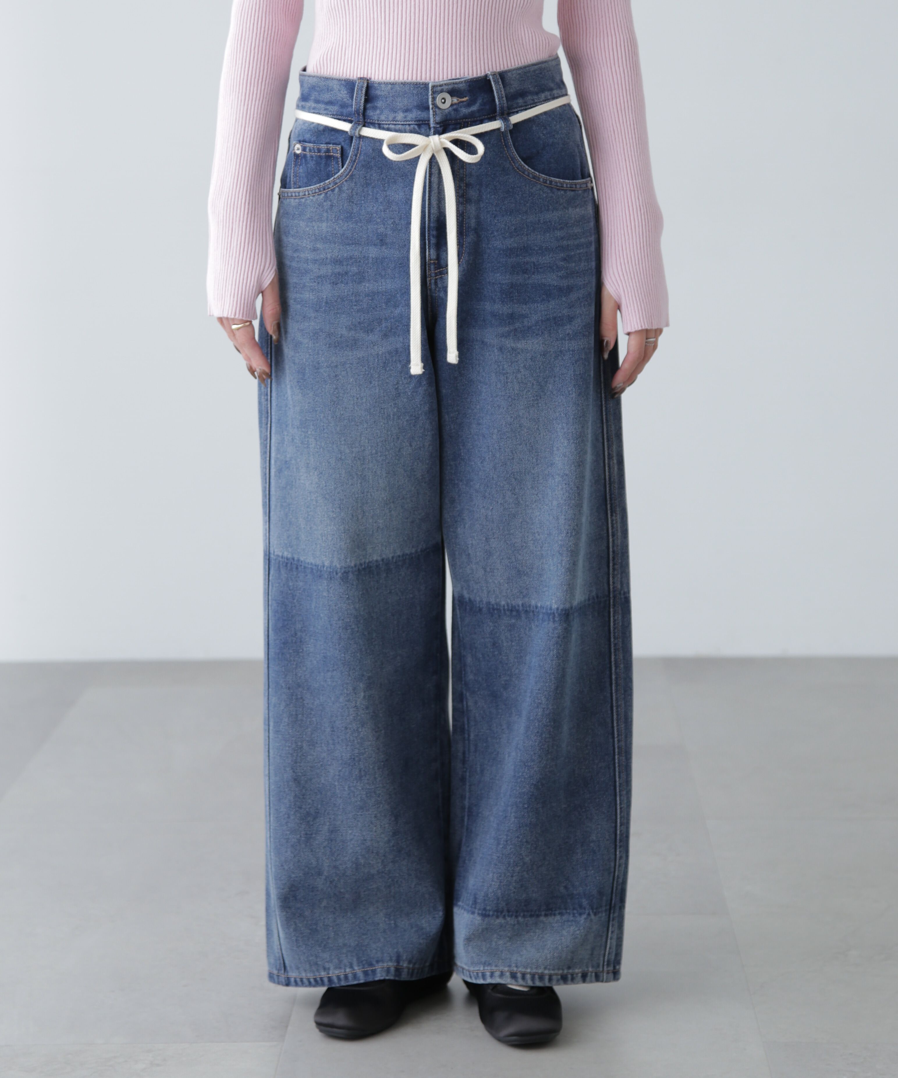  「リメイク風ワイドデニム」|その他|