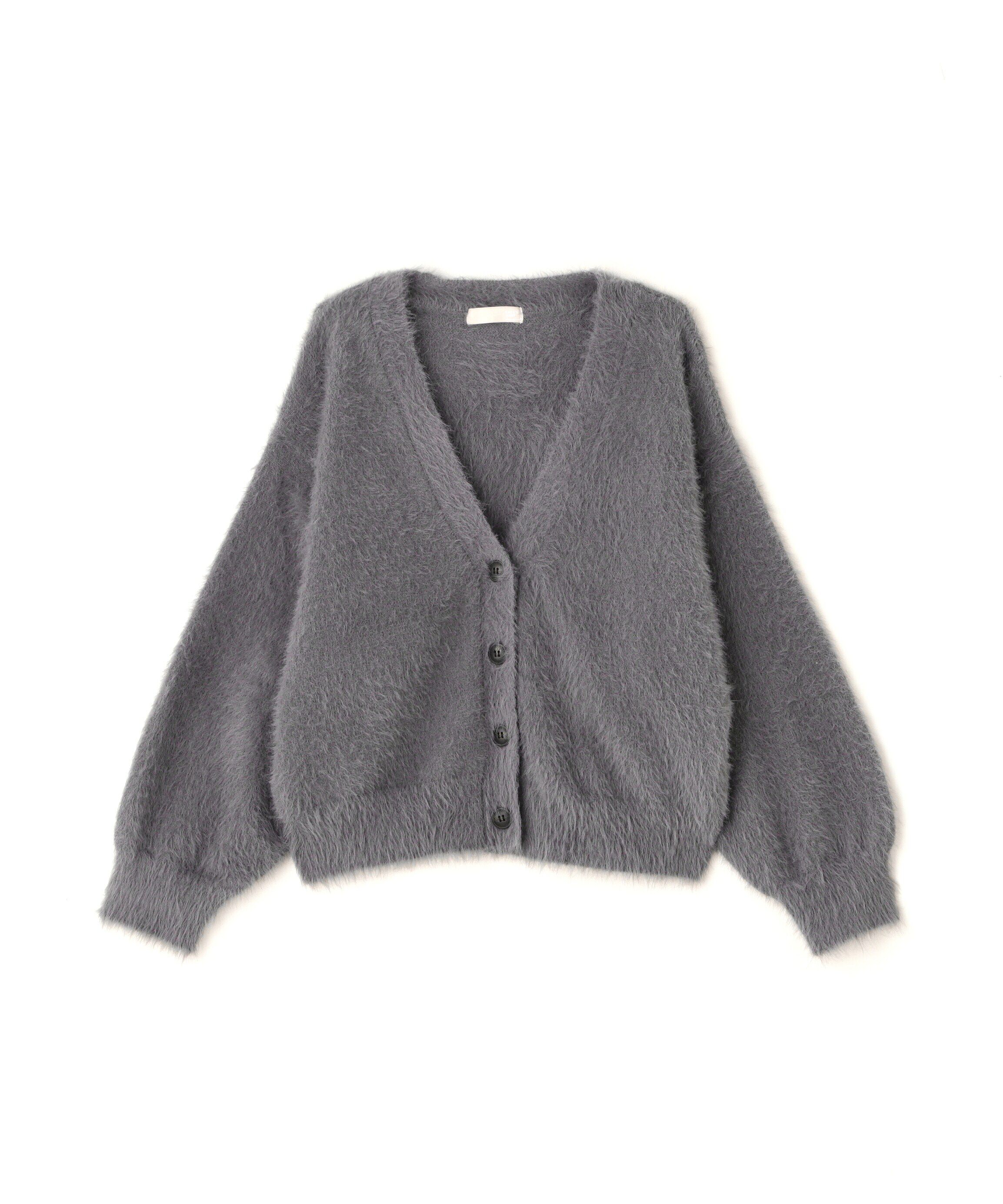  「Vネックシャギーカーディガン」|ニット・セーター|