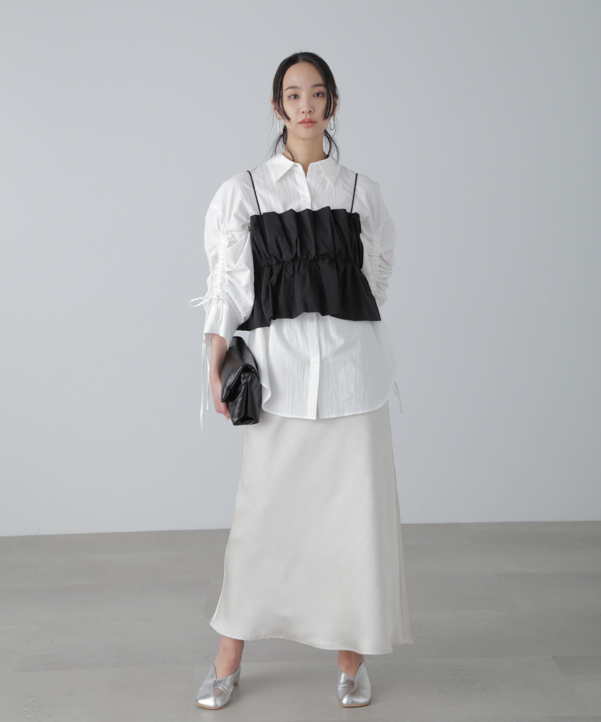  「シャイニーキャミソールビスチェ」|シャツ・ブラウス|