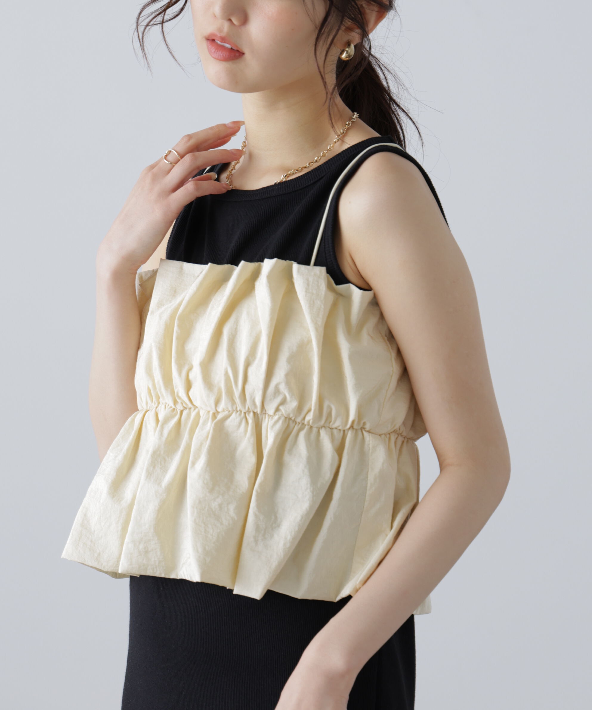  「シャイニーキャミソールビスチェ」|シャツ・ブラウス|