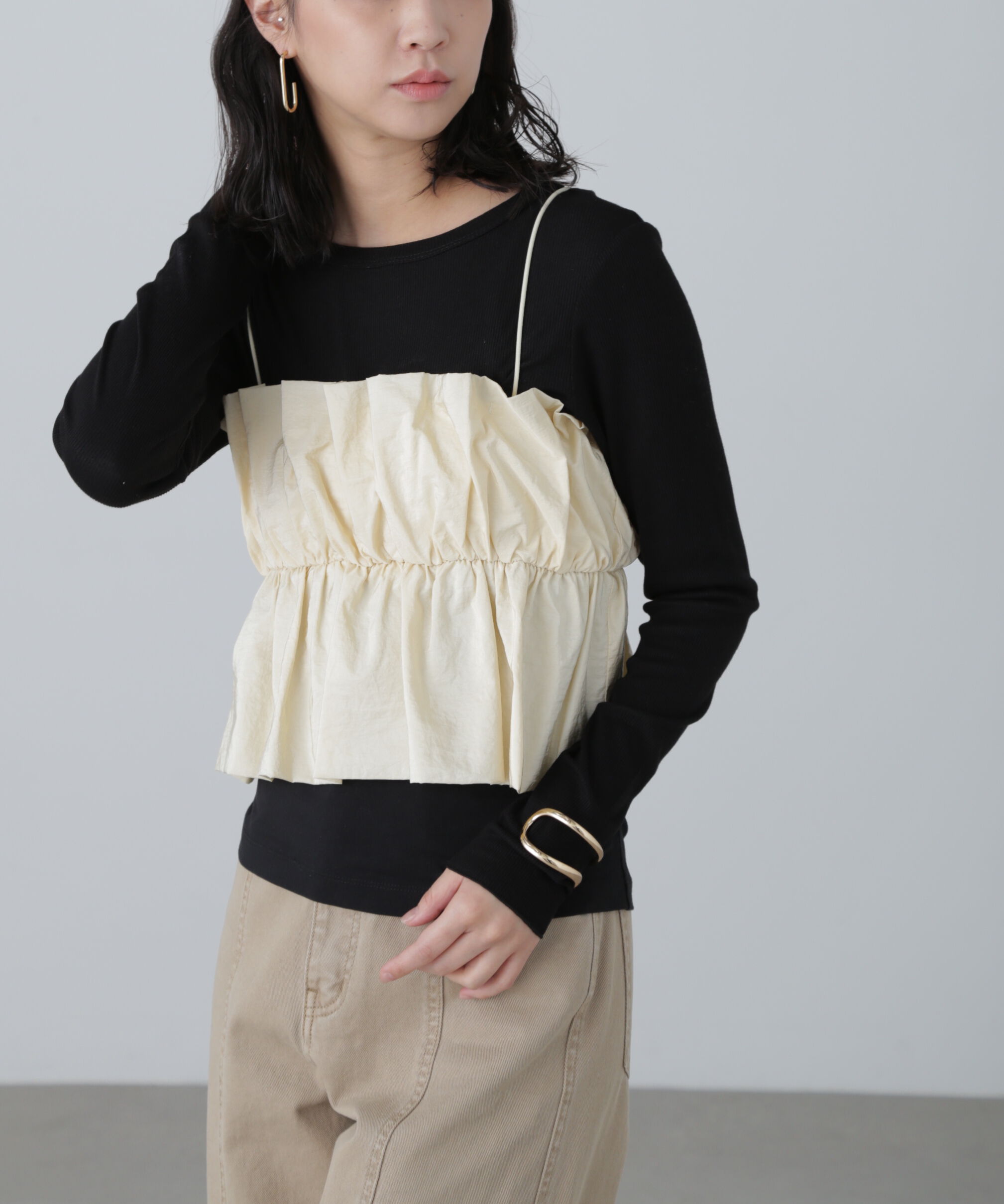  「シャイニーキャミソールビスチェ」|シャツ・ブラウス|