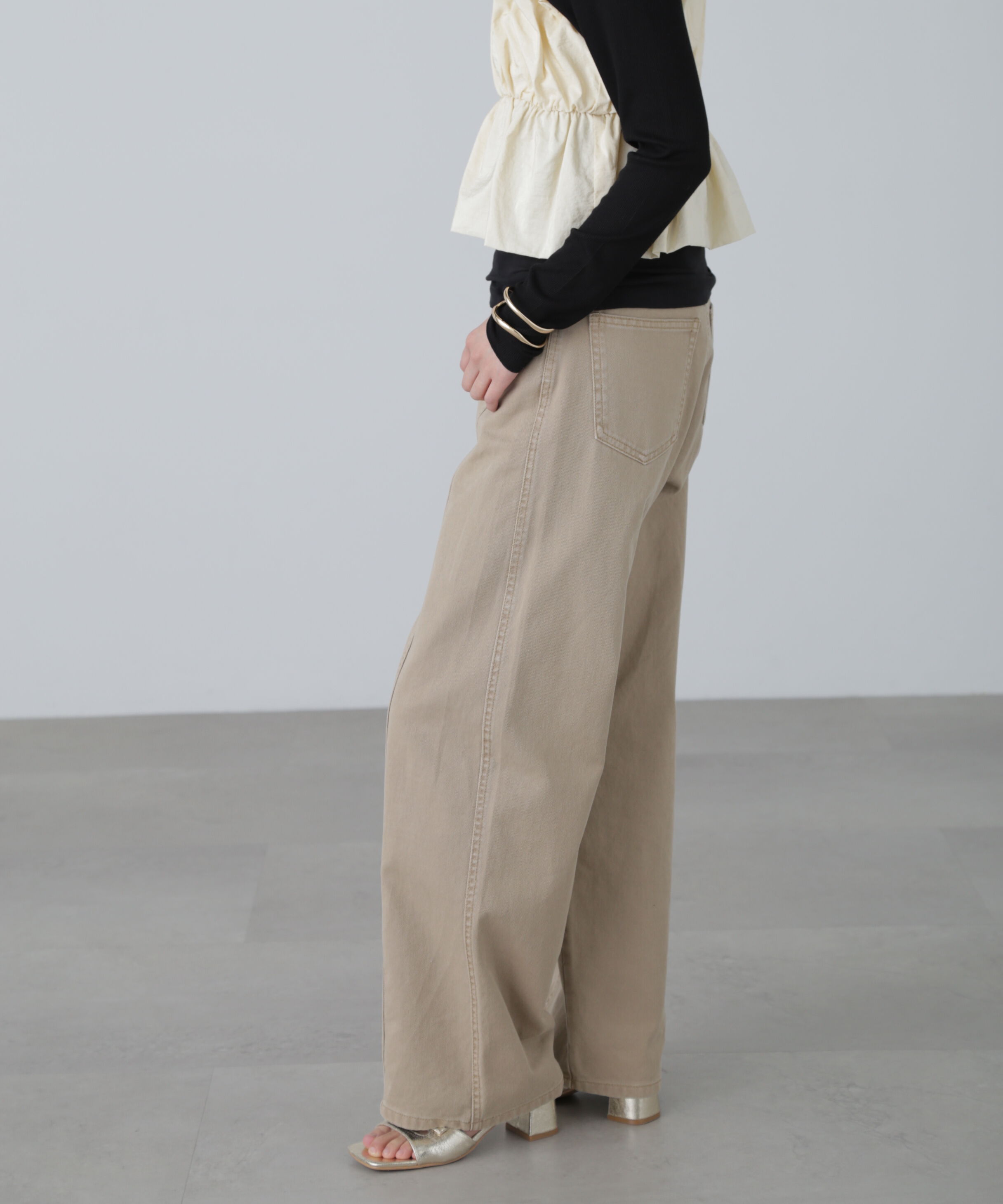  「ワイドストレートカラーパンツ」|その他|