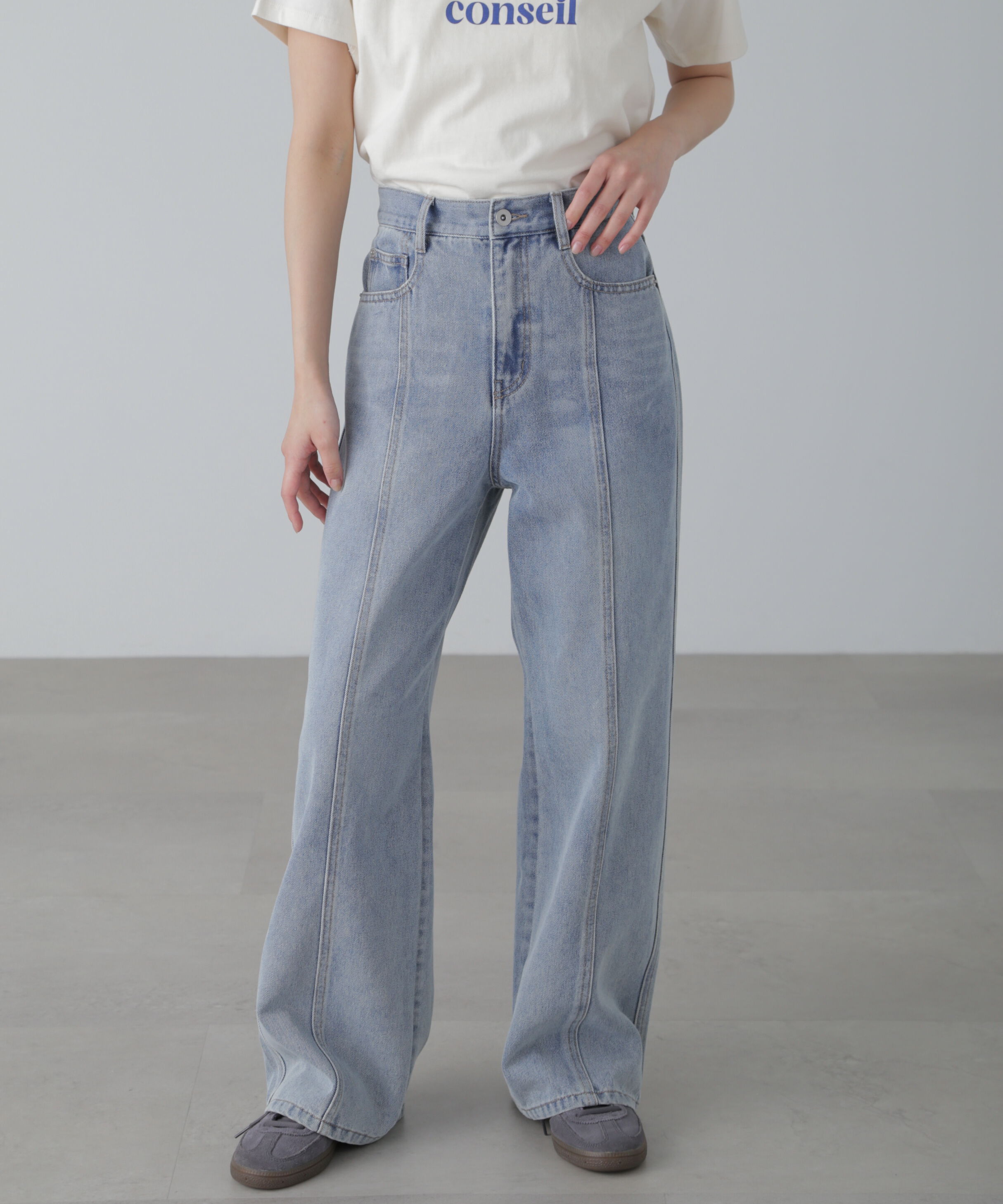  「ワイドストレートカラーパンツ」|その他|