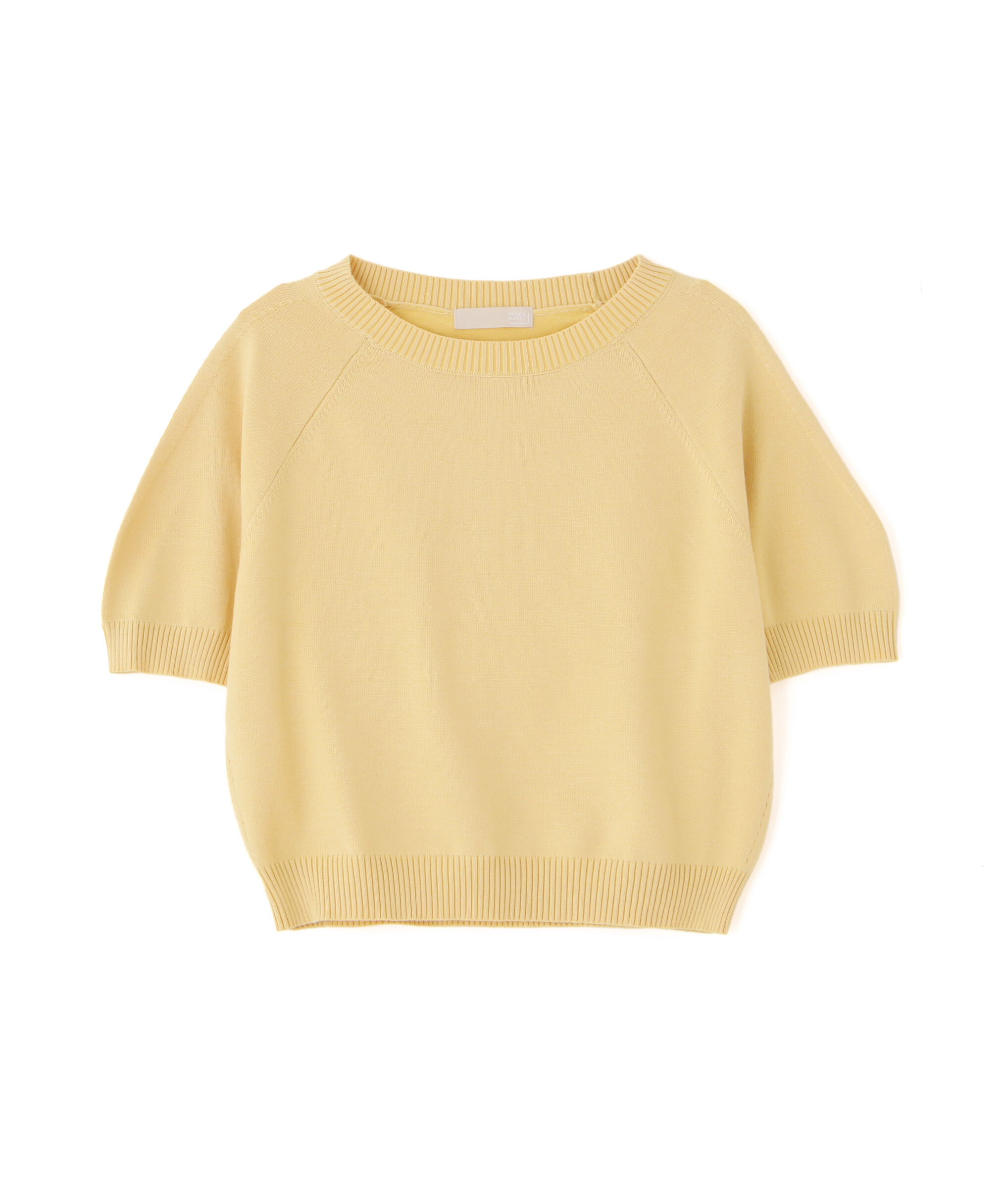  「〈洗える〉マシンウォッシャブルパフスリーブ半袖ニット」|ニット・セーター|