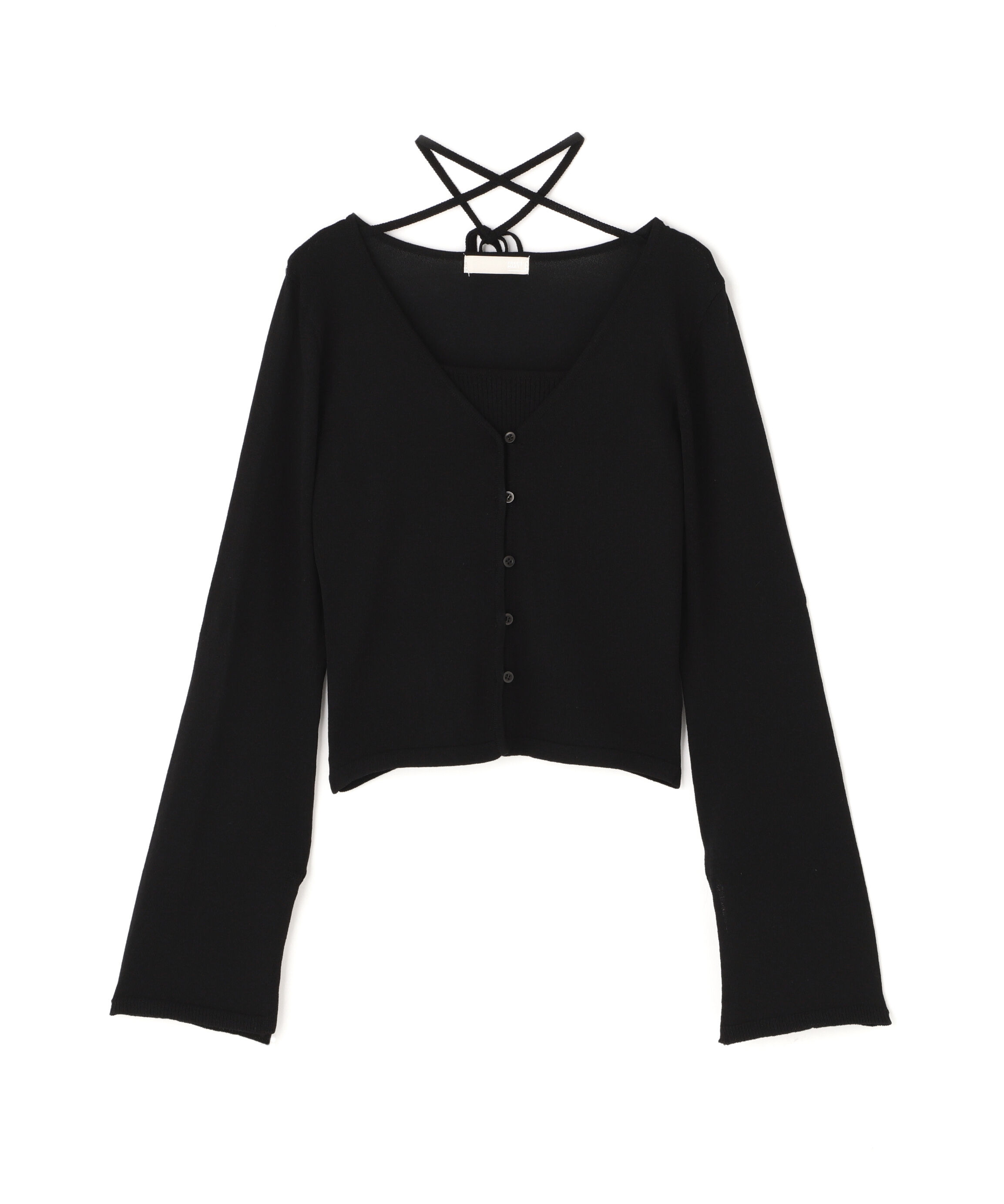  「キャミレイヤードニットカーディガン２」|ニット・セーター|