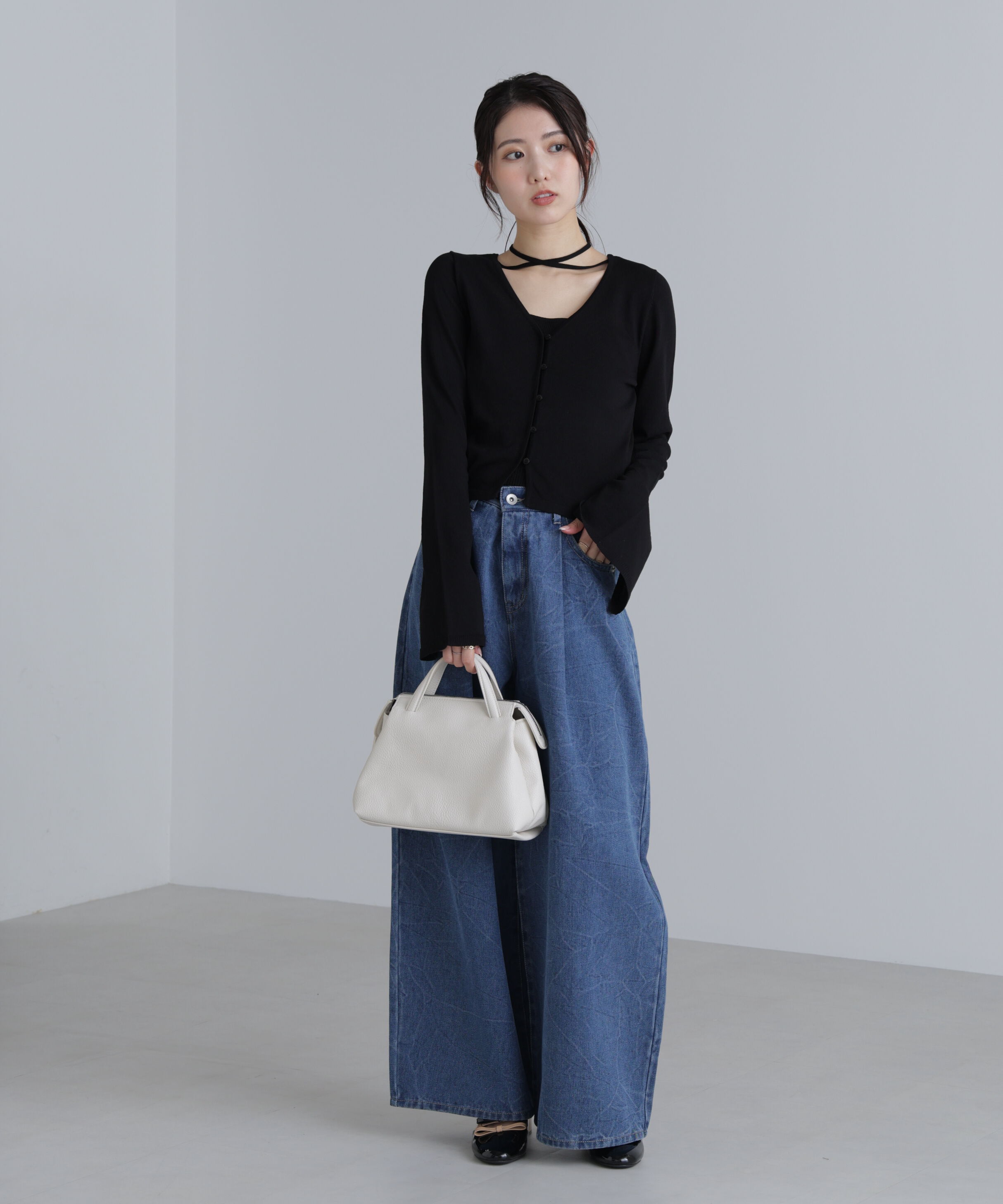  「キャミレイヤードニットカーディガン２」|ニット・セーター|