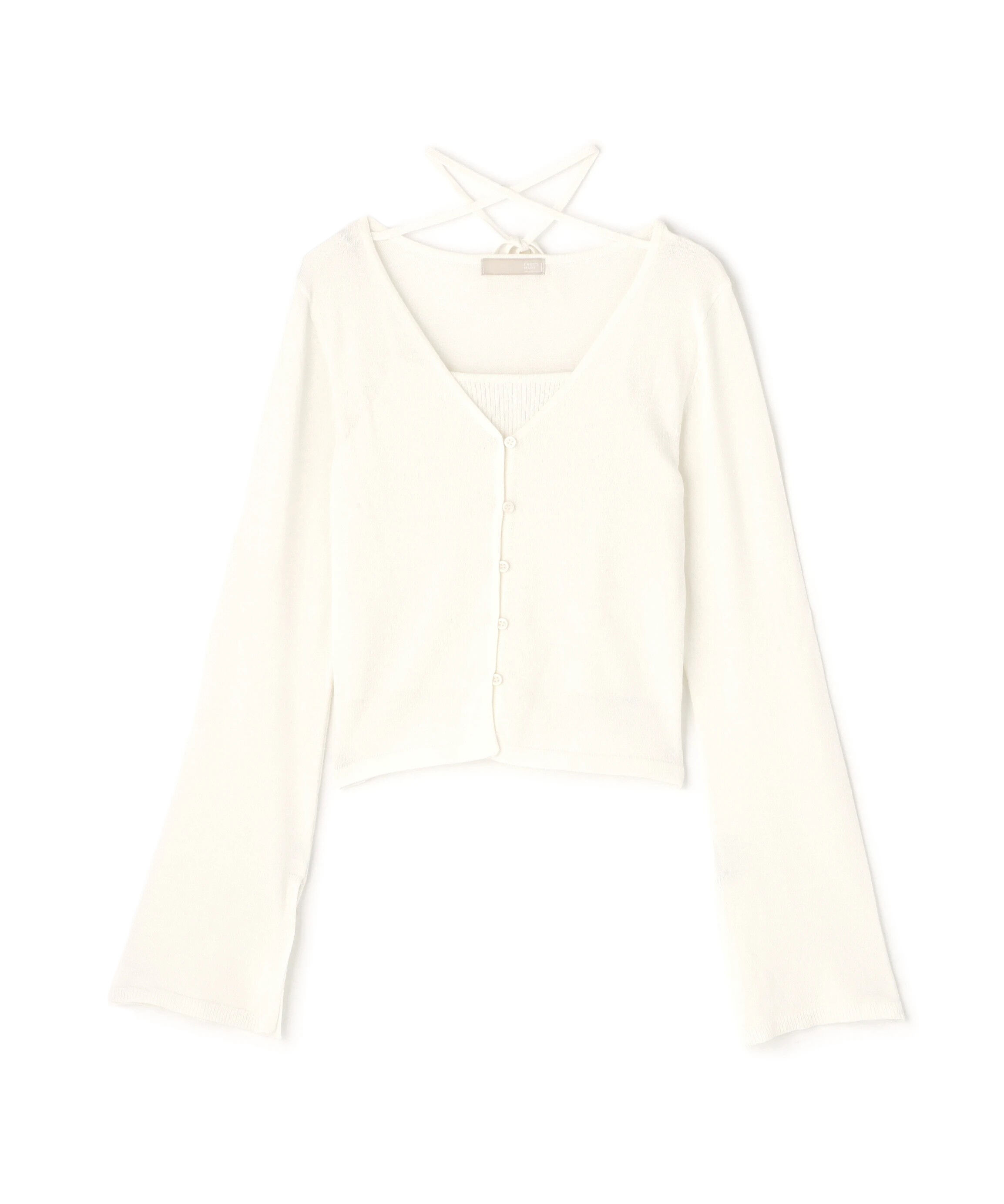  「キャミレイヤードニットカーディガン２」|ニット・セーター|