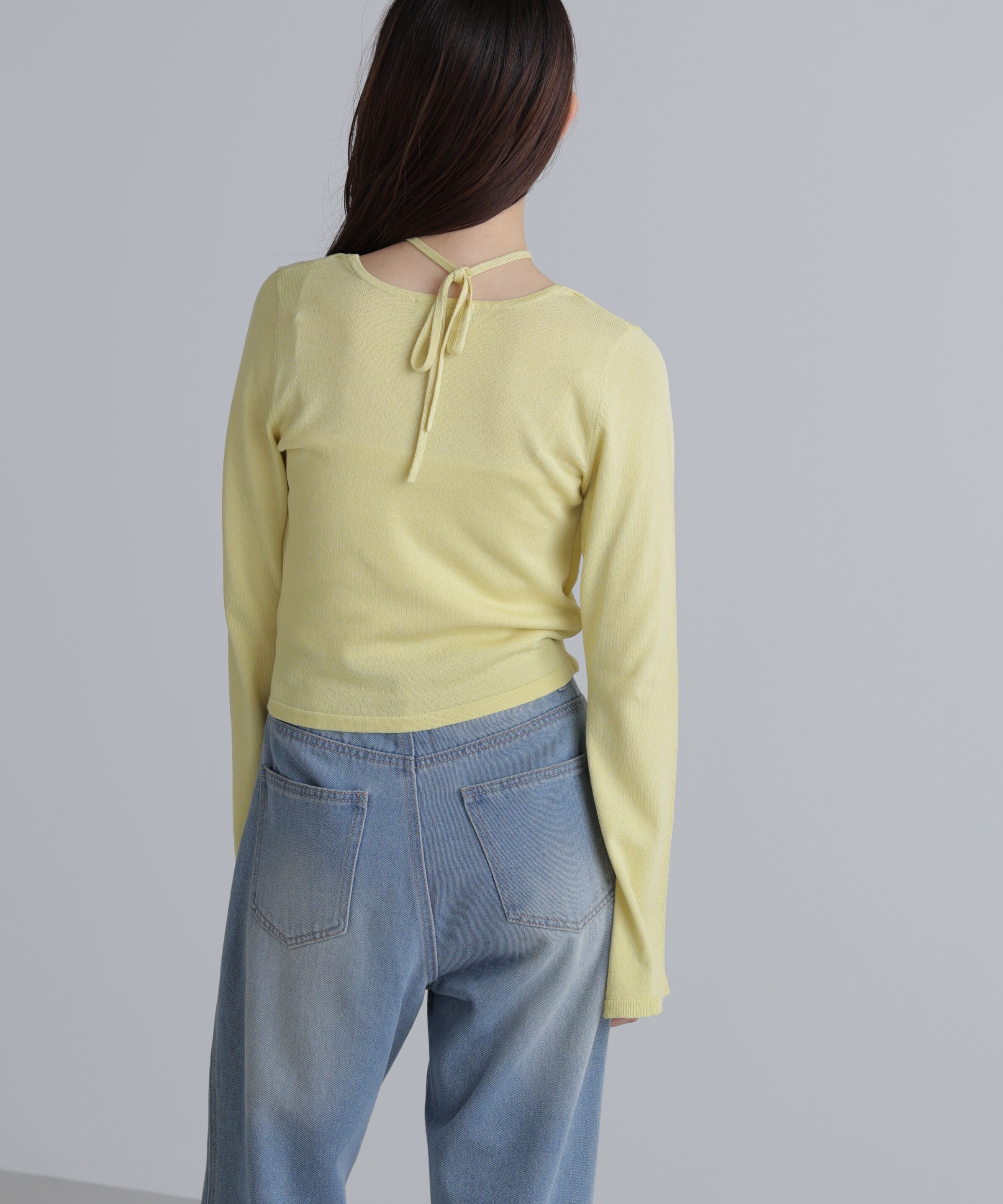  「キャミレイヤードニットカーディガン２」|ニット・セーター|