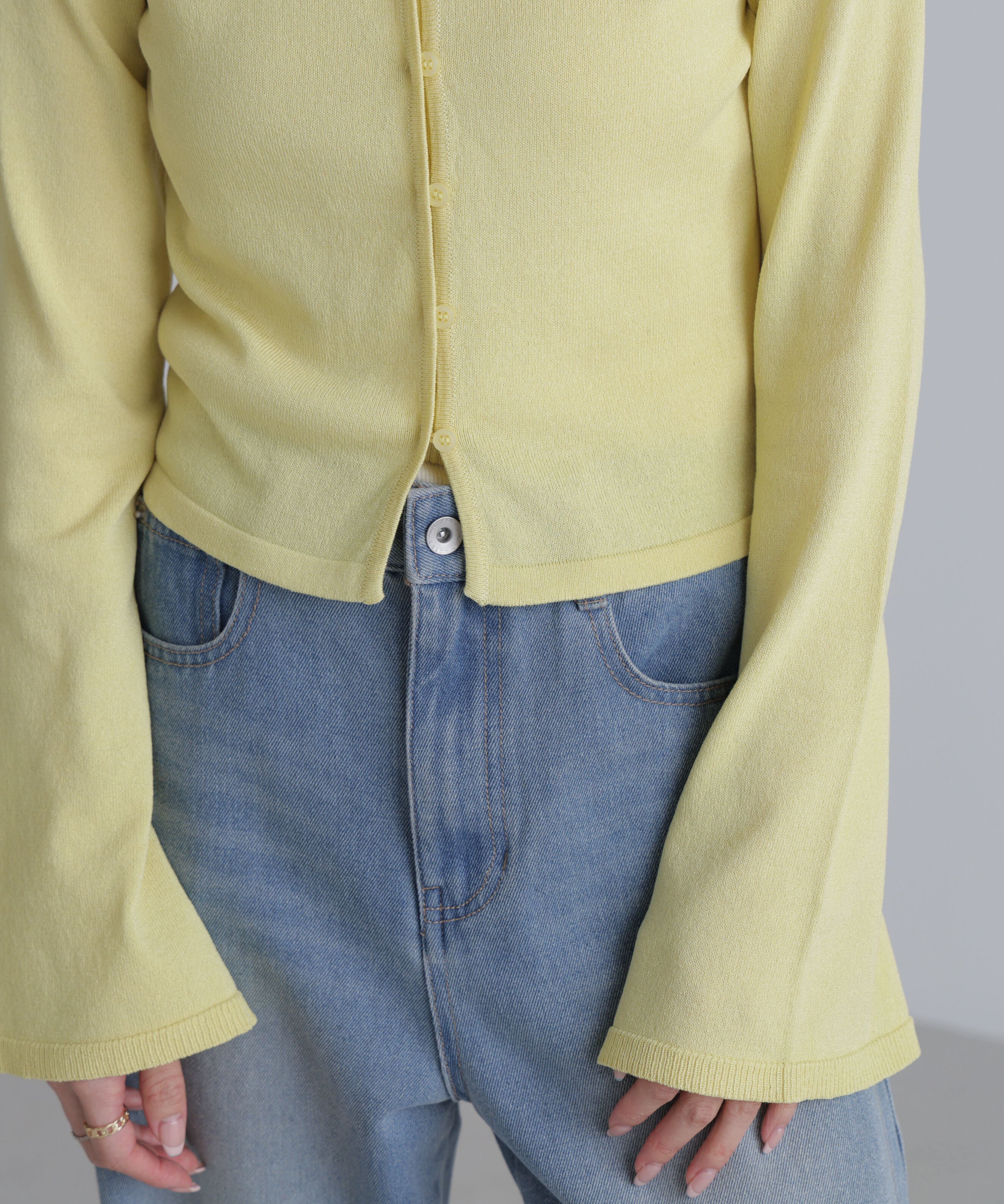  「キャミレイヤードニットカーディガン２」|ニット・セーター|