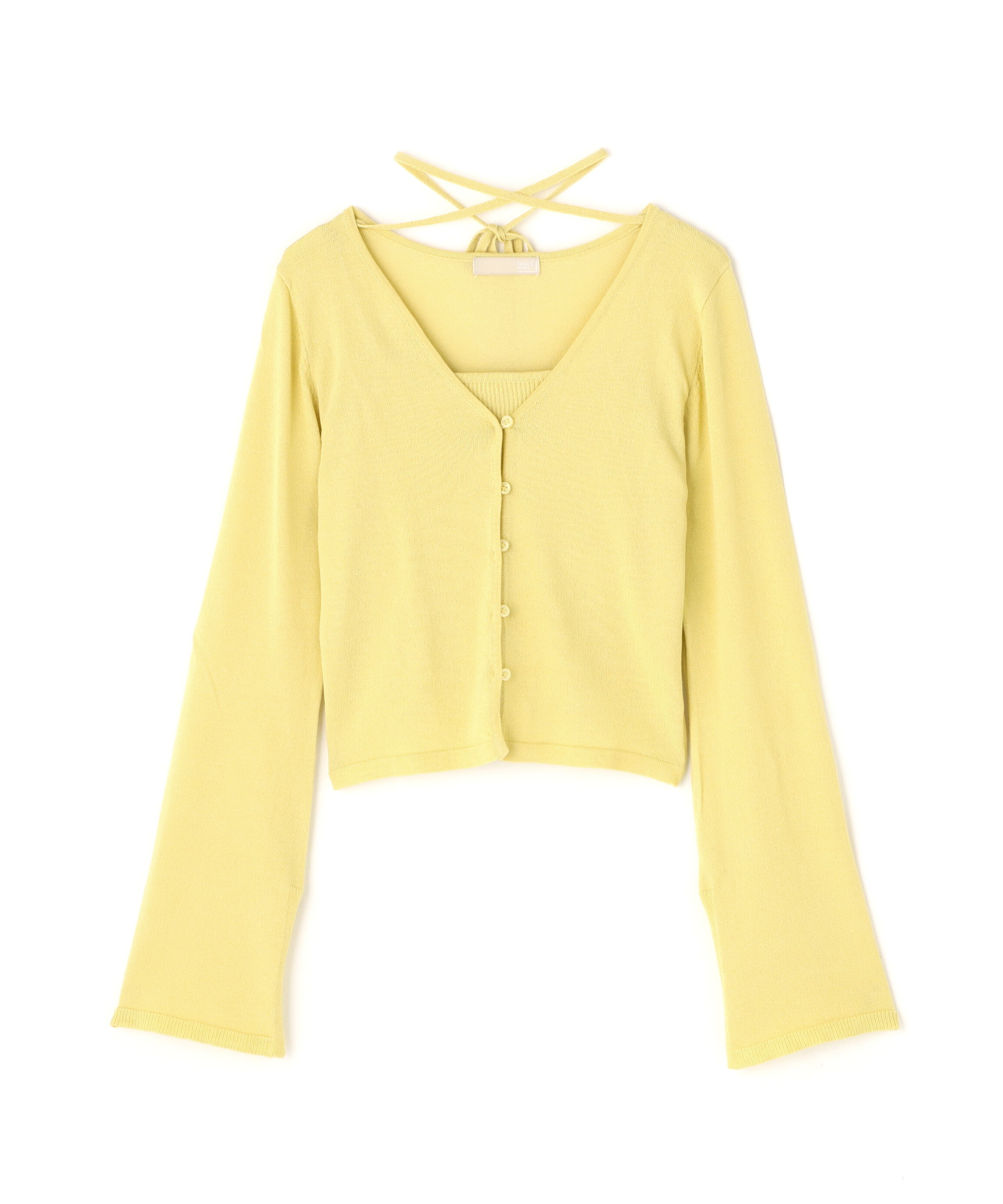  「キャミレイヤードニットカーディガン２」|ニット・セーター|