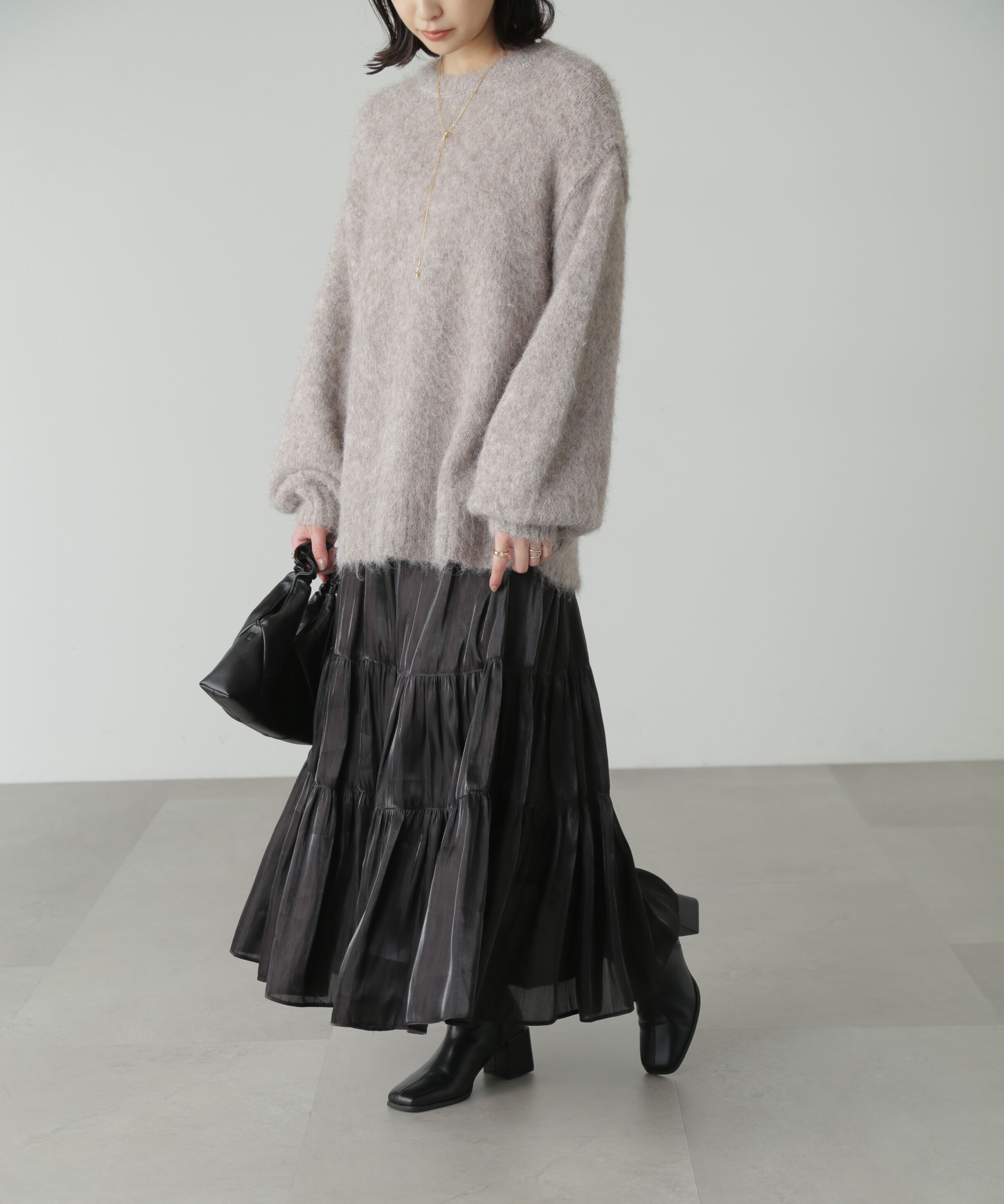  「シャイニーティアードスカート」|スカート|