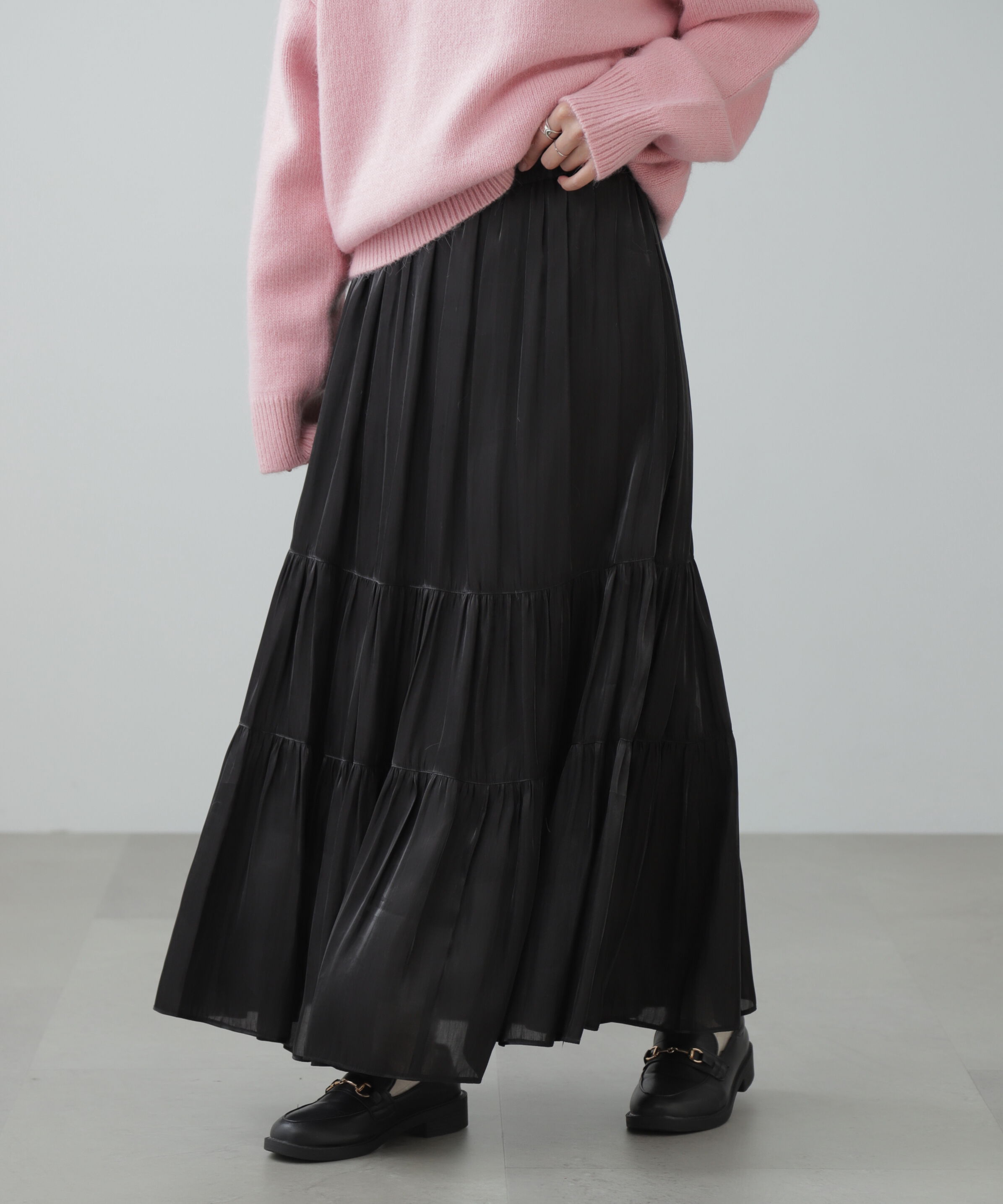  「シャイニーティアードスカート」|スカート|