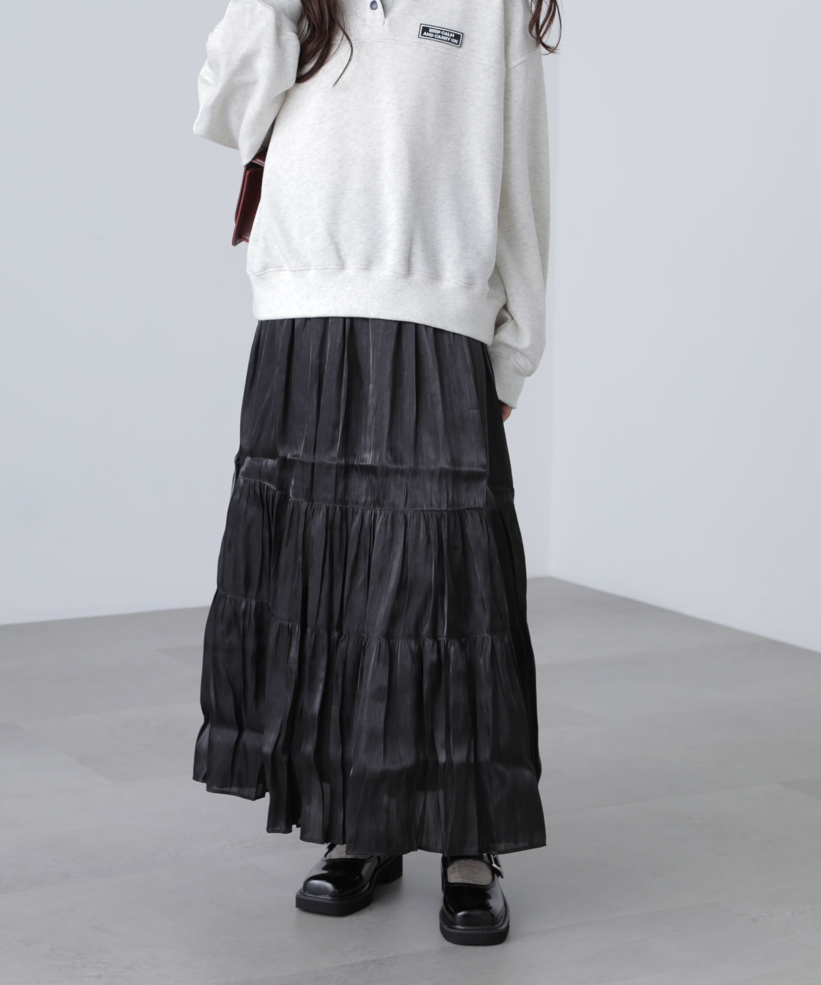  「シャイニーティアードスカート」|スカート|