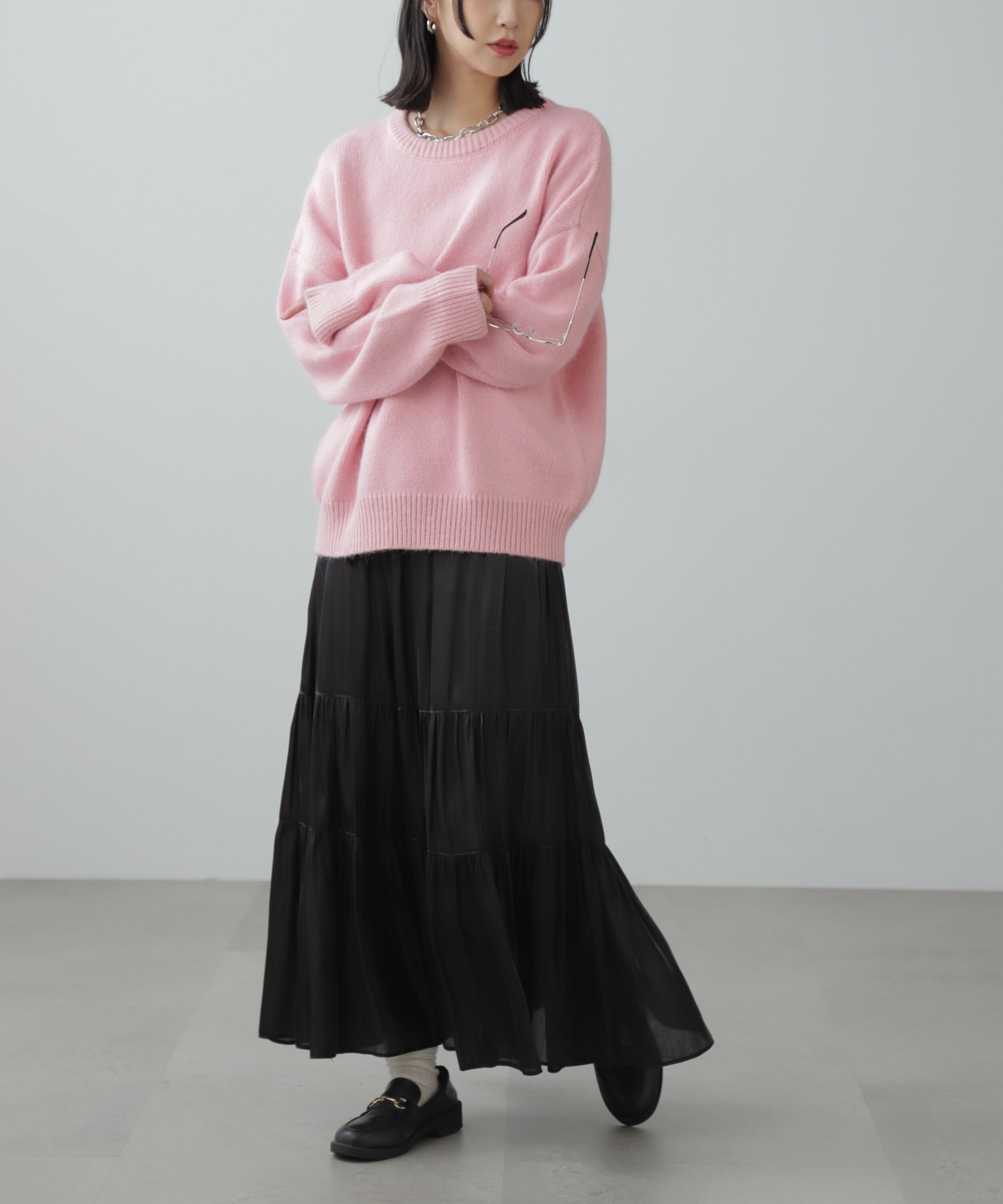  「シャイニーティアードスカート」|スカート|